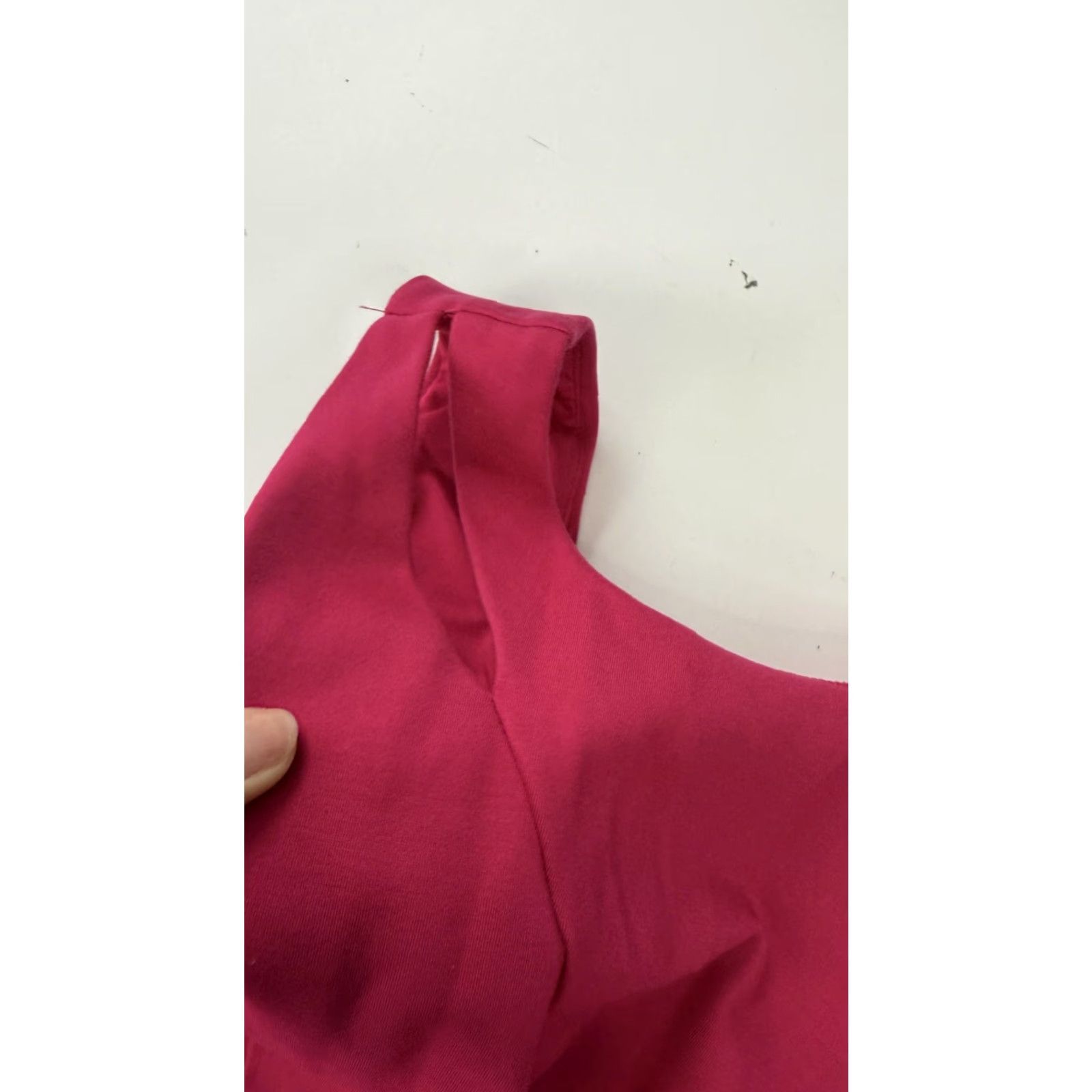 Vintage Adelyn Rae Dress Womens Small Magenta Pink Fit & Flare Skater High Low Pleated Size S / US 4 / IT 40 - 7 Thumbnail