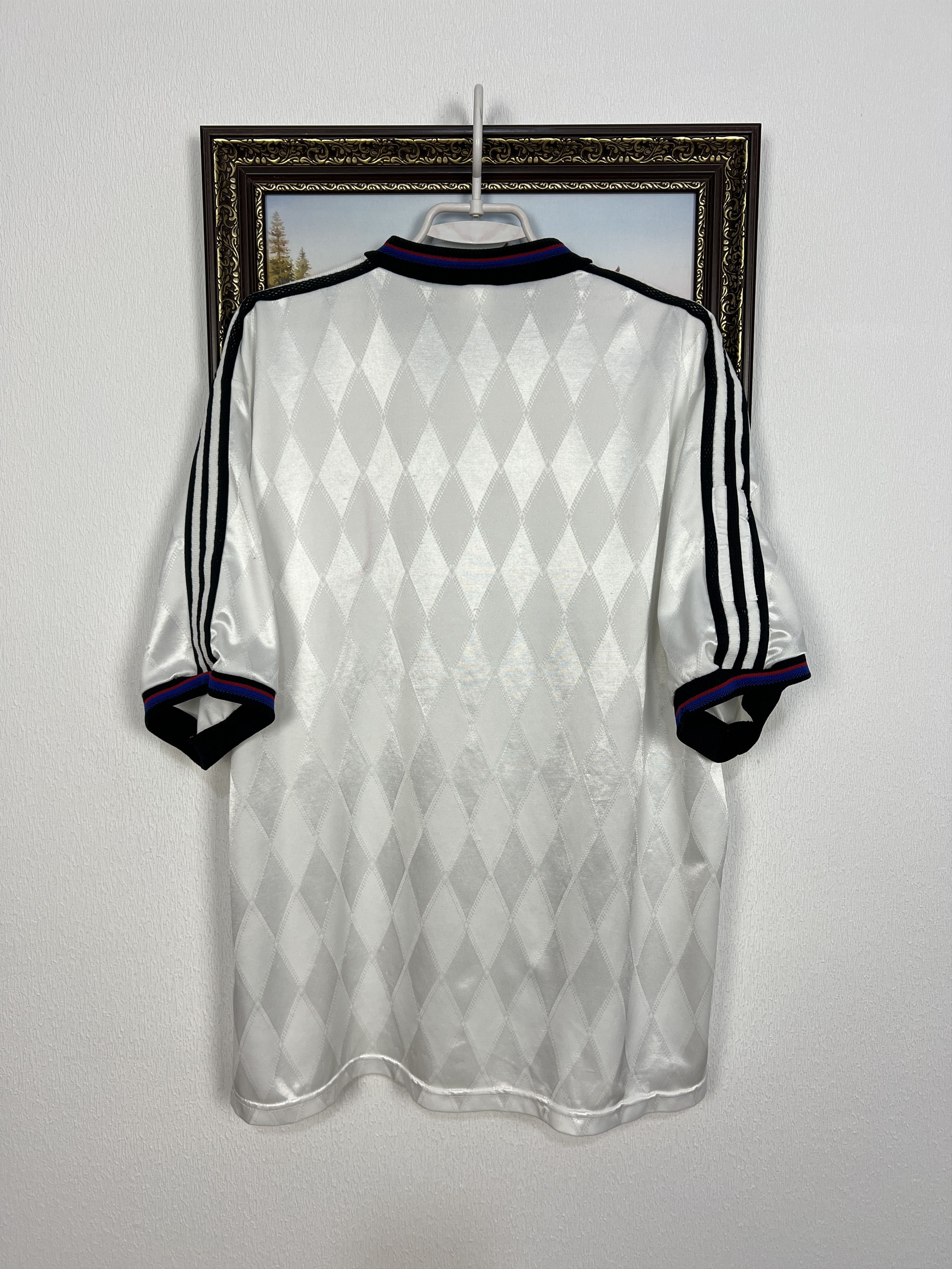 Adidas Bayern Munich Away football shirt 1996 Soccer Jersey Trikot Size US XL / EU 56 / 4 - 9 Thumbnail
