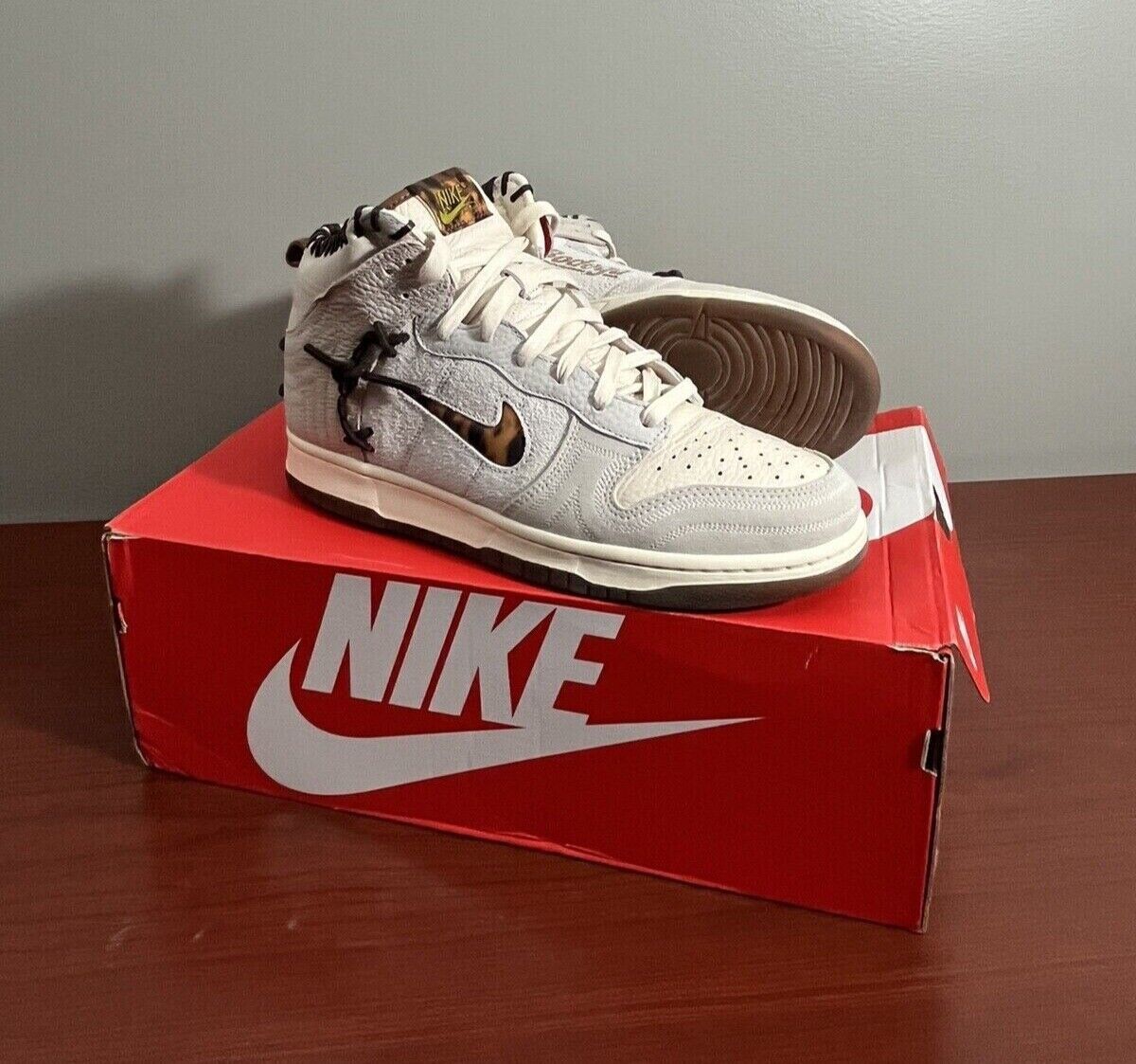 image of Dunk High X Bodega Sail Multi F&f Friends And Family Shoes in Sail White, Men's (Size 10)