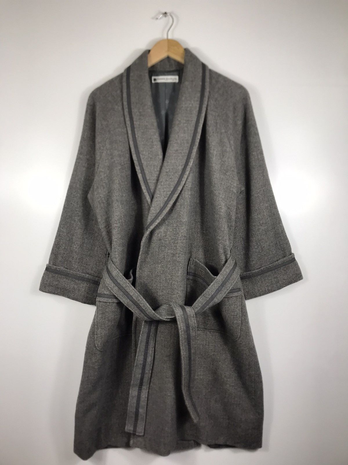Pierre Balmain ⚡️Vintage Pierre Balmain Herringbone Bathrobe House Coat Size US M / EU 48-50 / 2 - 1 Thumbnail