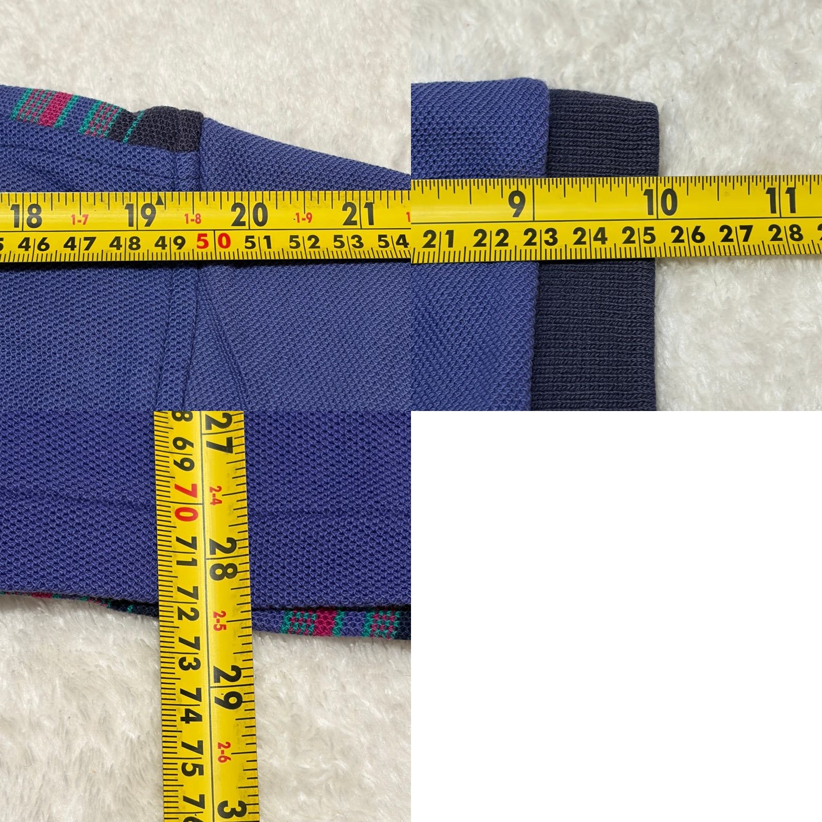 Vintage VINTAGE Nicklaus Polo Shirt Mens Large Blue Stripe Short Sleeve USA Made Golf Size US L / EU 52-54 / 3 - 8 Thumbnail