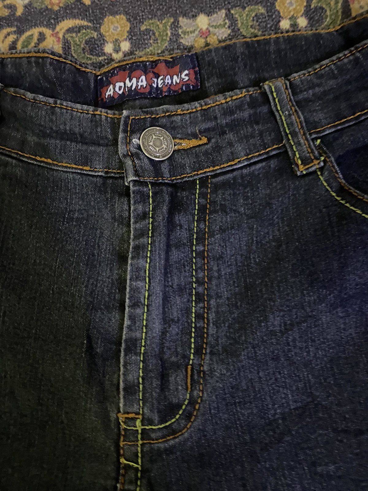 Japanese Brand 🔥FLARE🔥Japanese Brand Aoma Jeans Sukajan Dragon Style Denim Size US 29 - 7 Thumbnail