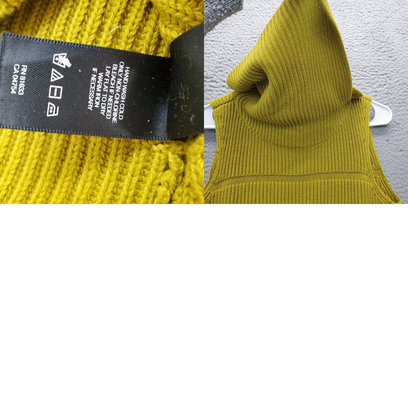 Kenneth Cole Kenneth Cole New York Sweater Womens Small Green Sleeveless Cowl Neck Pullover Size S / US 4 / IT 40 - 8 Thumbnail