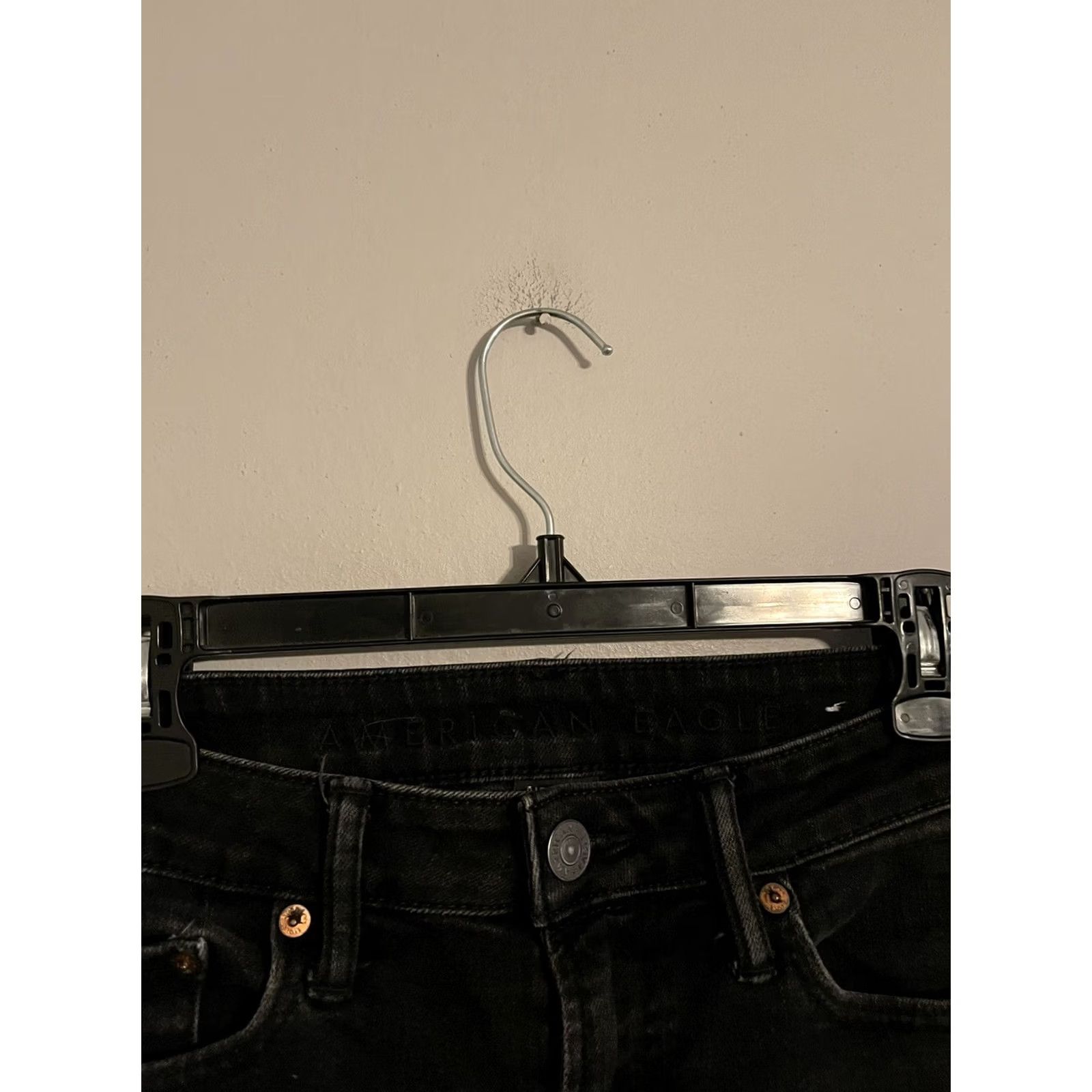 American Eagle Outfitters American Eagle Jeans Mens Slim Fit Black Wash Stretch Denim 30x31 Size US 30 / EU 46 - 2 Thumbnail