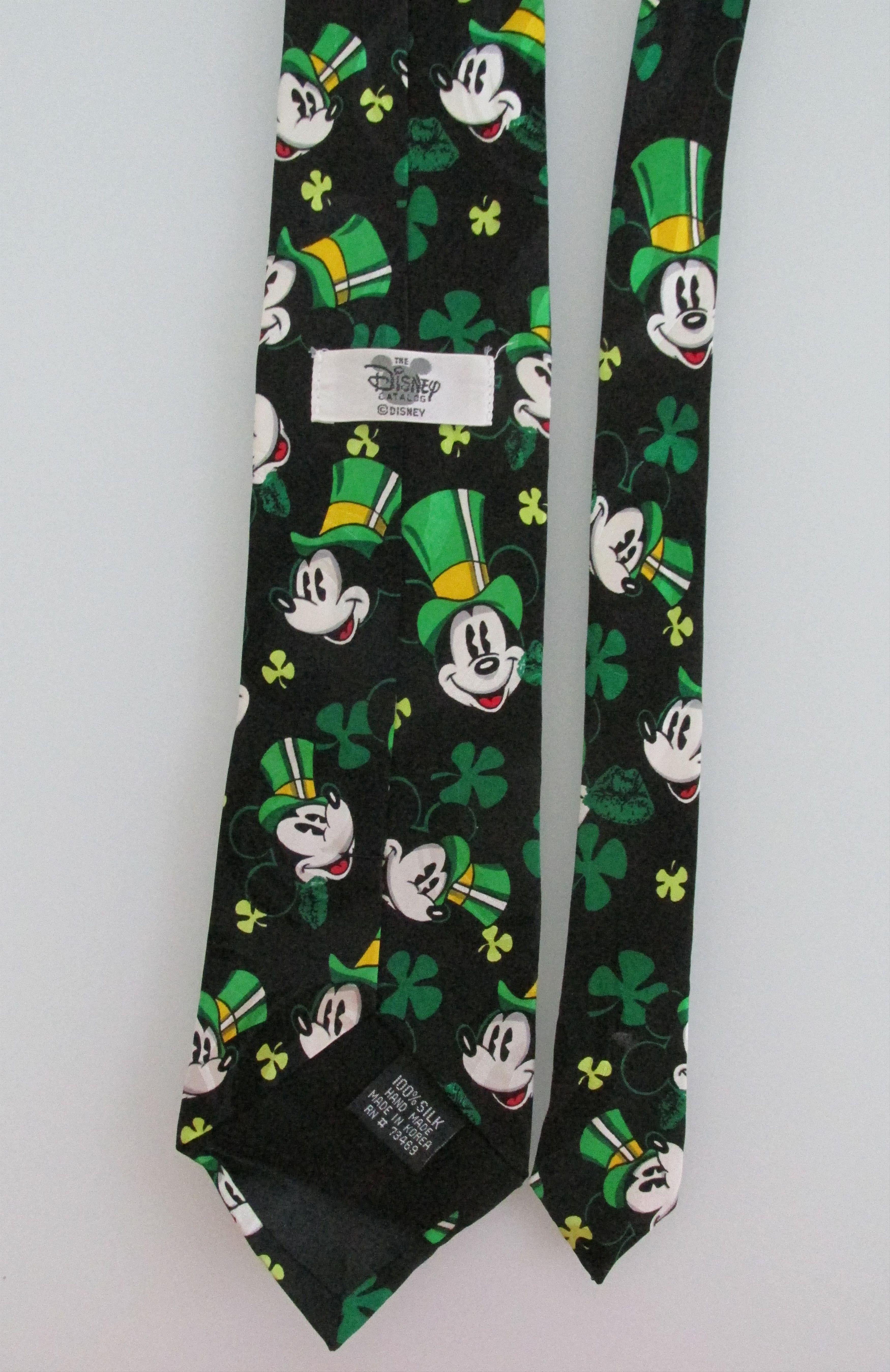 Disney Disney/Mickey Mouse St. Patrick's Day M & M Men's Silk Tie Size ONE SIZE - 3 Thumbnail