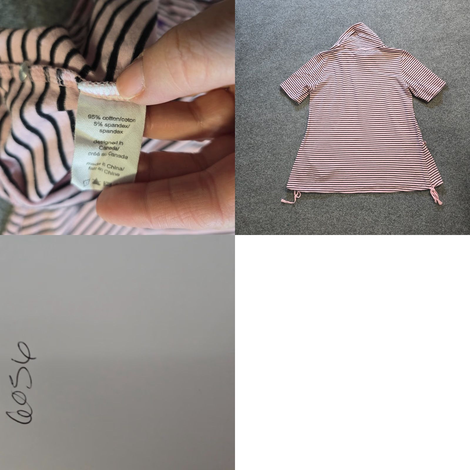 Pinko Neon Buddha Top Womens Size Large Pink Striped Tunic Cowl Neck Pockets Lagenlook Size L / US 10 / IT 46 - 8 Thumbnail