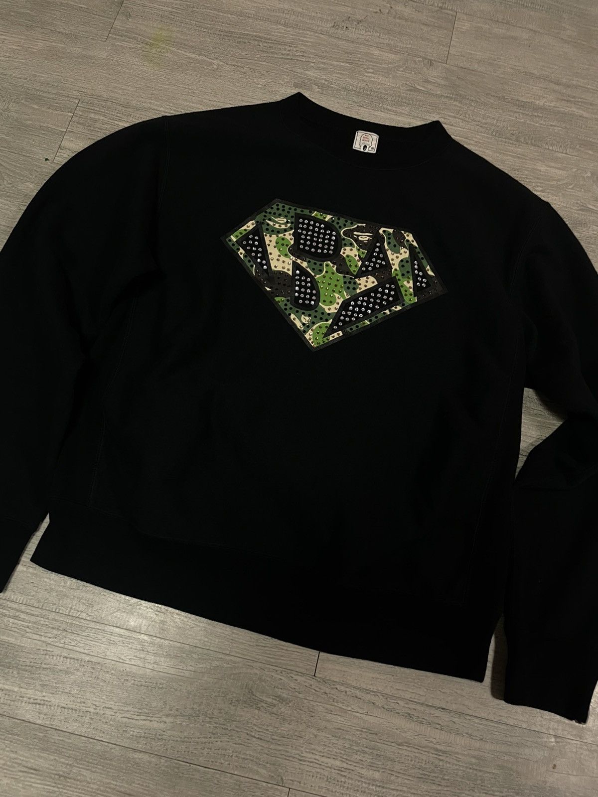 Bape × Swarovski Bape Swarovski Crewneck Size US M / EU 48-50 / 2 - 2 Thumbnail