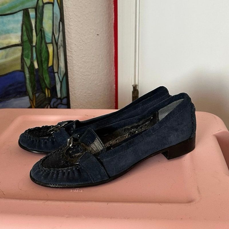 Alfani alfani step and flex blue loafer shoes Size US 8 / IT 38 - 2 Thumbnail