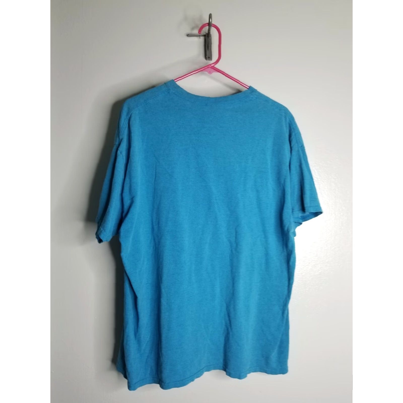 Gildan VINTAGE Gildan XL T-Shirt Blue Puff Print Florida Palm Trees Bird Nature 90s Mens Size US XL / EU 56 / 4 - 2 Thumbnail