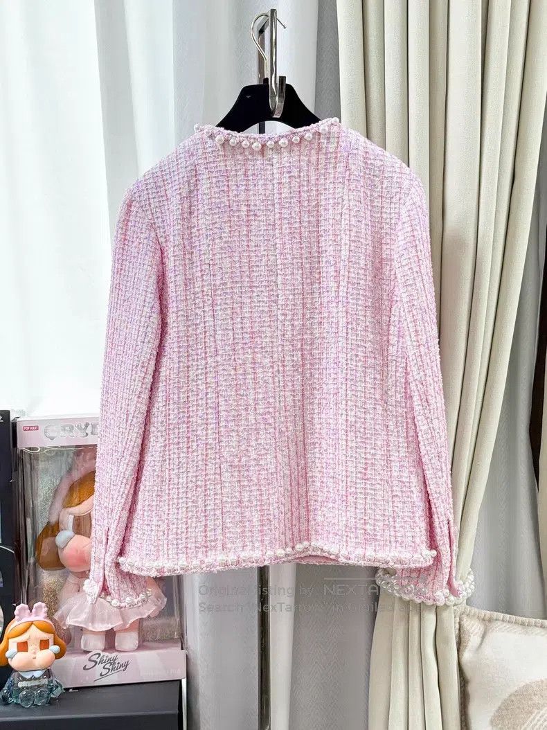 Chanel Chanel Four-pocket long-sleeved knitted jacket with fine g Size XS / US 0-2 / IT 36-38 - 3 Thumbnail