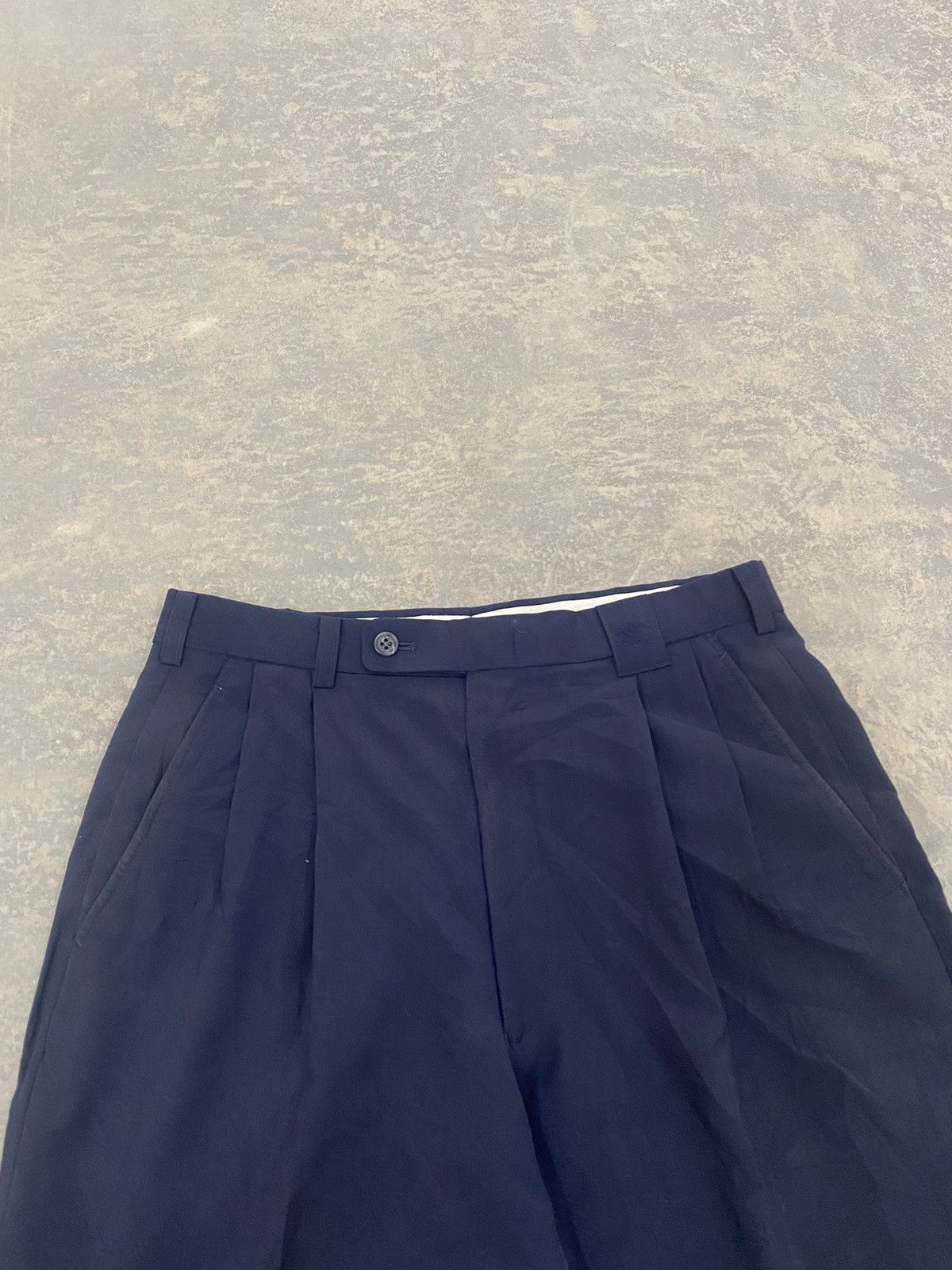 Burberry VINTAGE 80s BURBERRY TROUSERS PLEATED BAGGY LOOSE PANTS Size US 30 / EU 46 - 4 Thumbnail