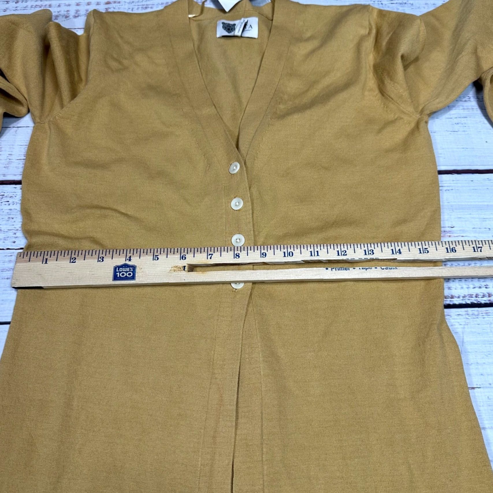 Vintage Lita by Ciara Cardigan Sweater Sz L Brown Women Long Duster 4 Button New Size L / US 10 / IT 46 - 3 Thumbnail