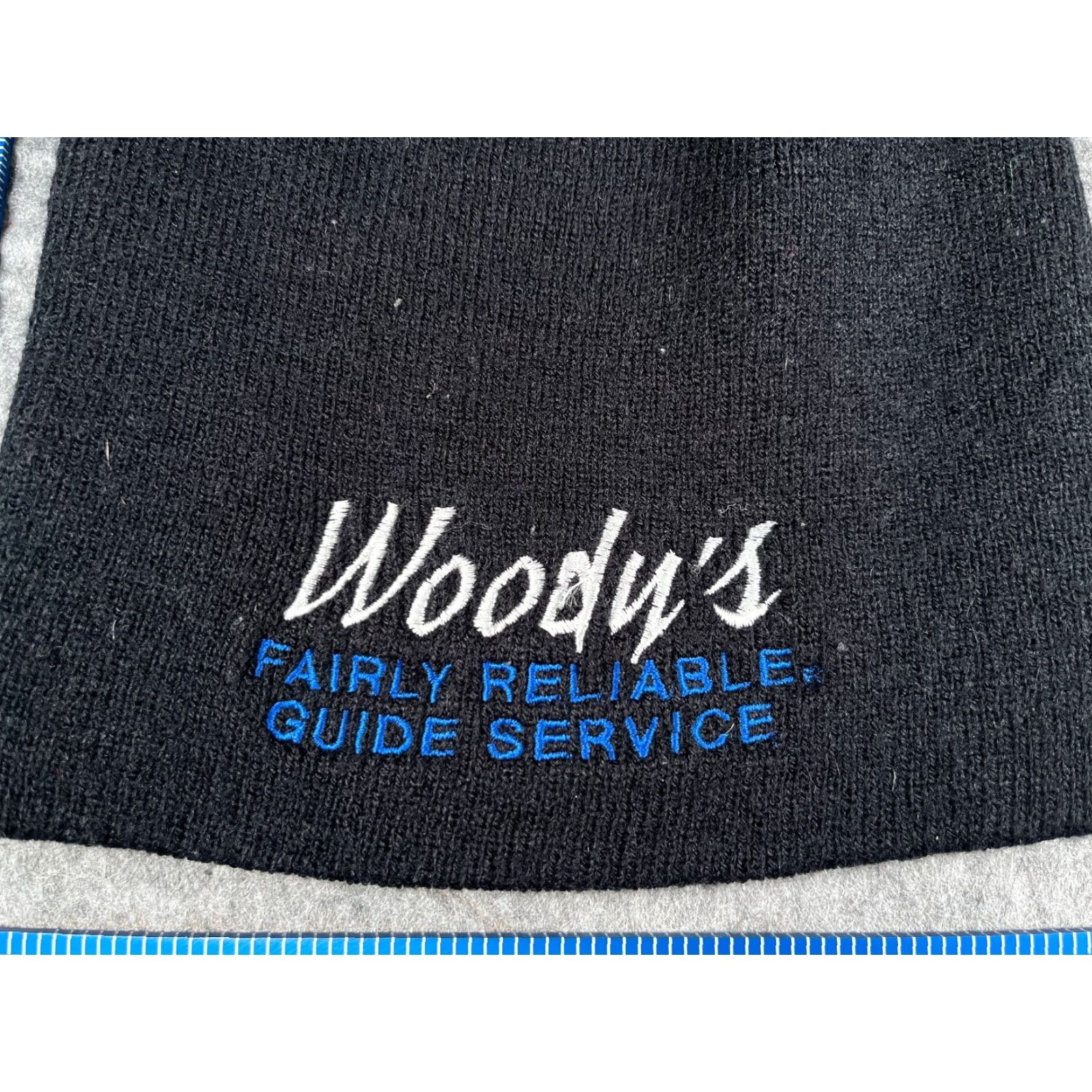 Vintage Woody's Guid Service Beanie Adult One Size Black Knit Acrylic Made USA Size ONE SIZE - 2 Thumbnail