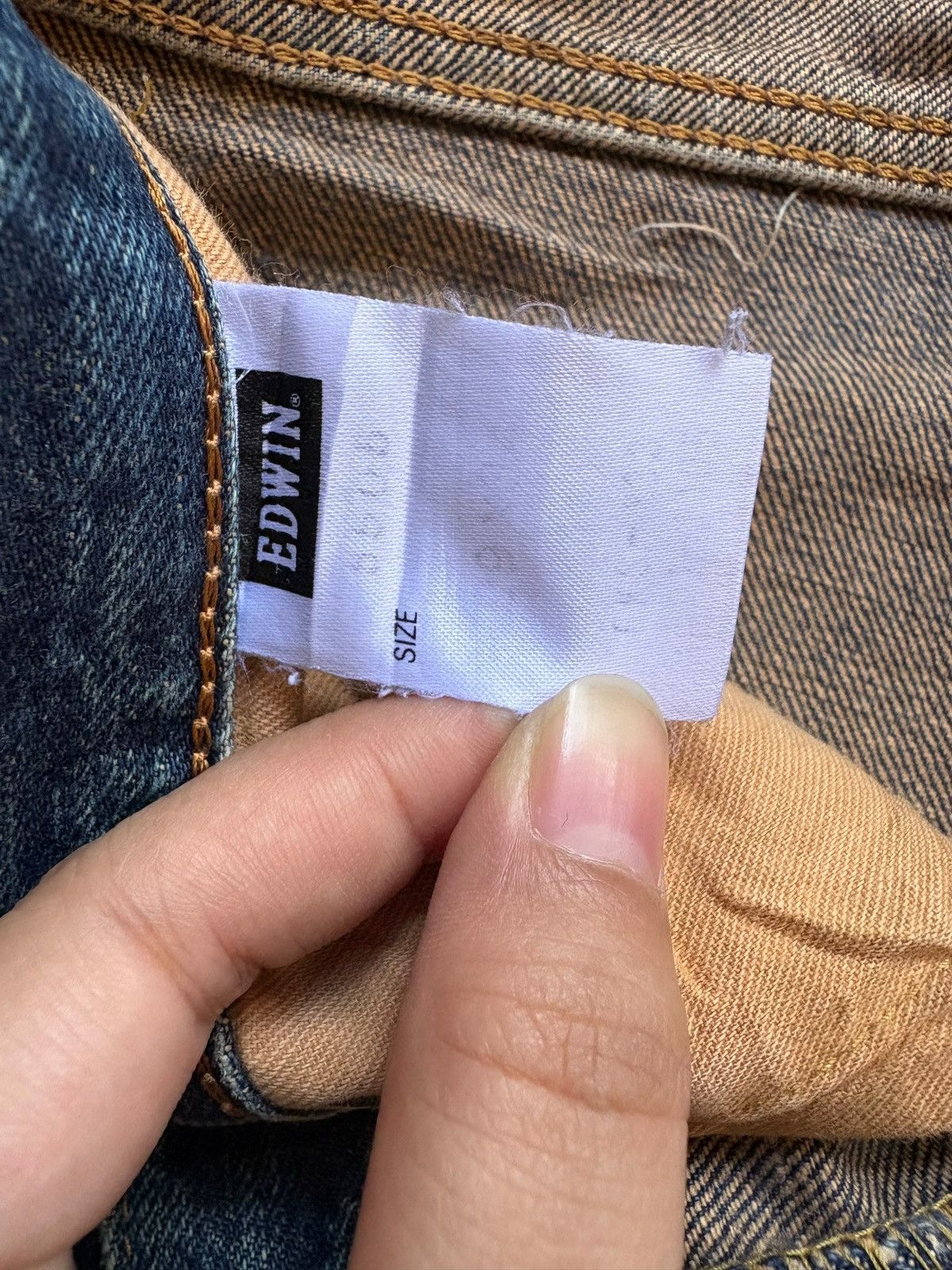 Edwin Vintage Japanese Edwin 505x Selvedge Mud Wash Baggy Jeans Size US 30 / EU 46 - 11 Thumbnail