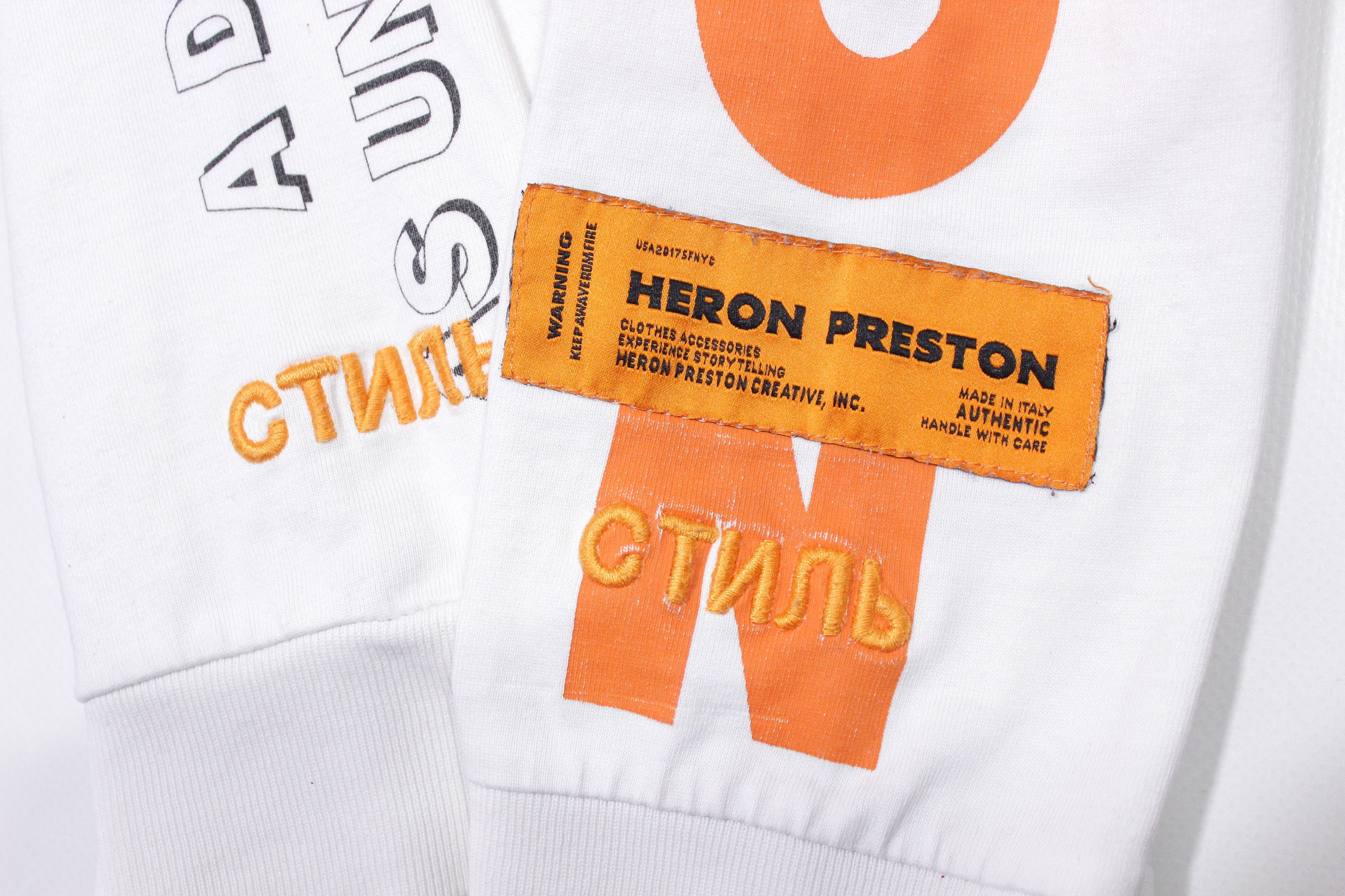 Heron Preston Crane Birds Big Logo СТИЛЬ Longsleeve Size US S / EU 44-46 / 1 - 8 Thumbnail
