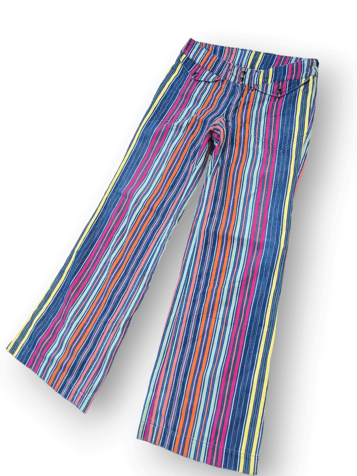 image of Flared45Rpm Multicolor Flare Pants in Mix, Women's (Size 29)