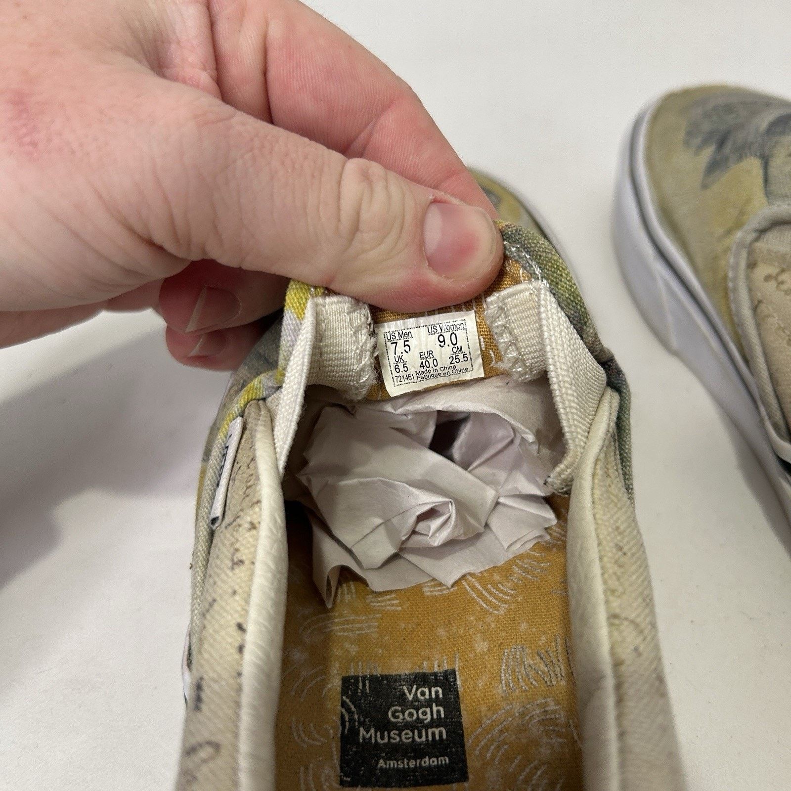 Vans Vans Classic Slip-on x Van Gogh Museum Vincent "Skulls" Size US 9 / IT 39 - 10 Thumbnail