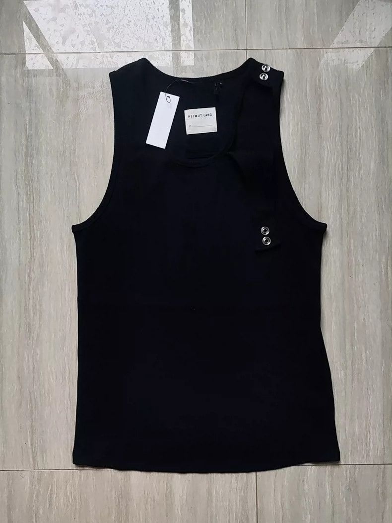 Helmut Lang AW97 Union Jack rubber tank top | Grailed