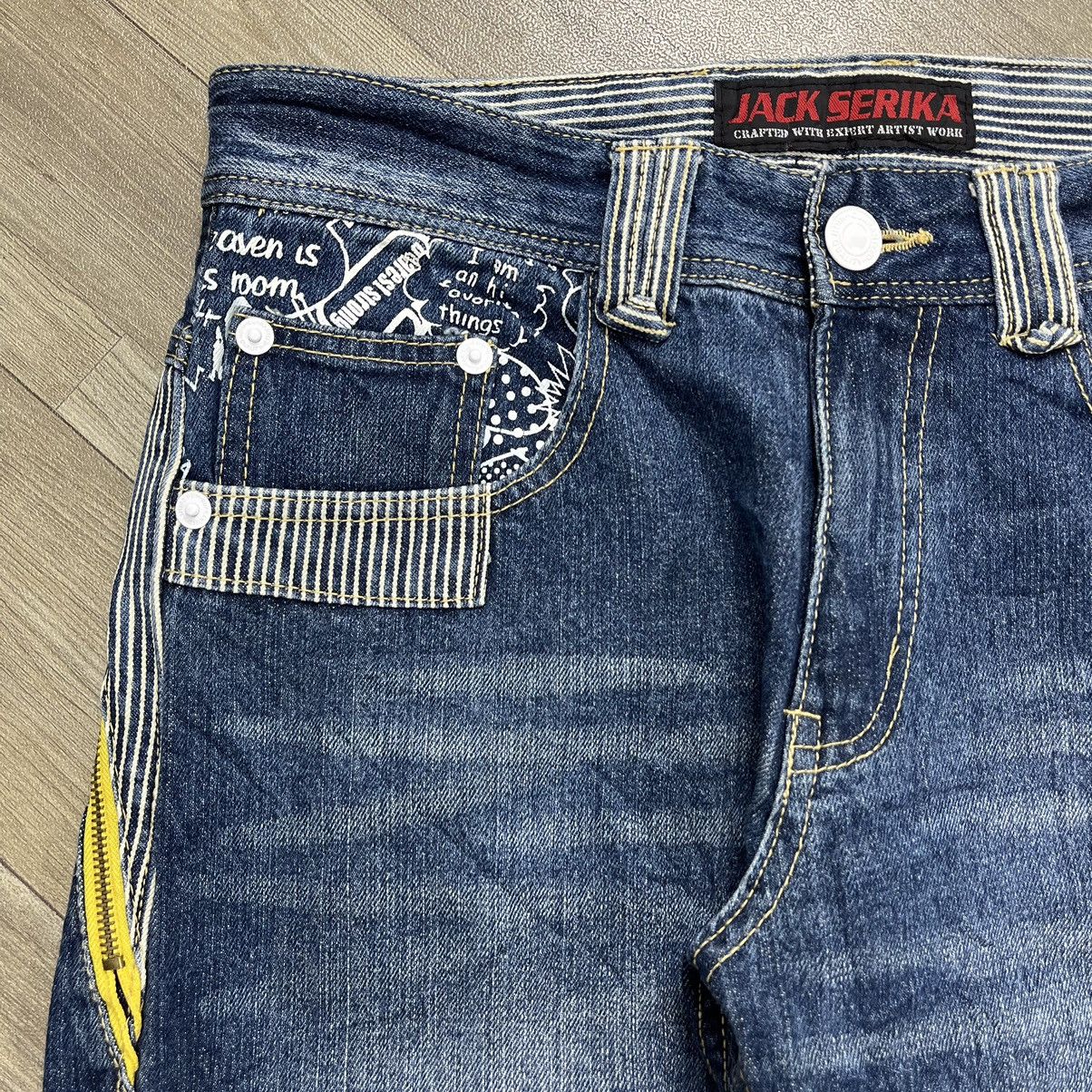 If Six Was Nine × Japanese Brand × Le Grande Bleu (L.G.B.) Vintage Jack Serika Multi Zipper Jeans Size US 30 / EU 46 - 8 Thumbnail