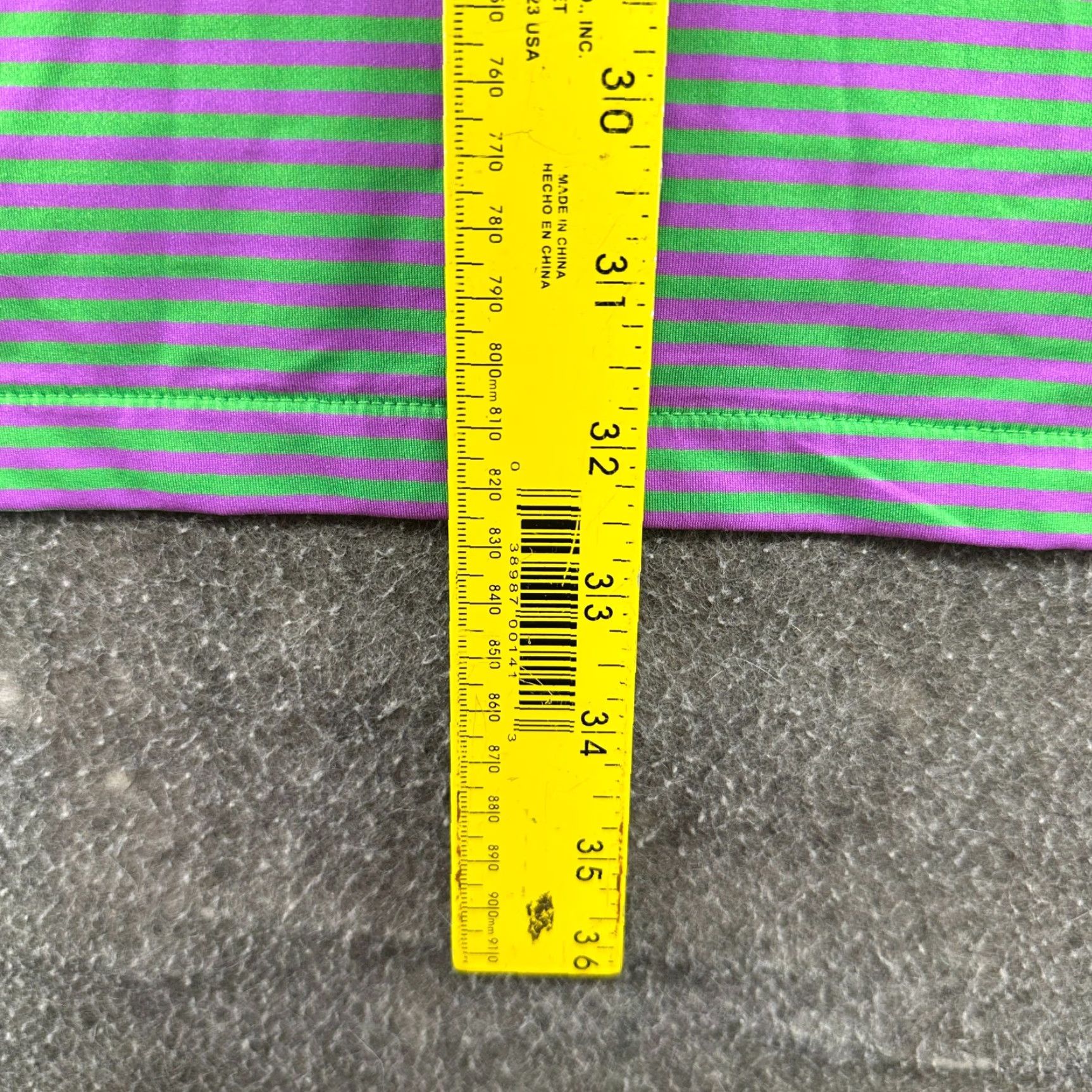 RLX Ralph Lauren RLX Ralph Lauren Polo Shirt Mens XL Performance Golf Striped Multicolor Green Purple Polo Shirt Mens XL Size US XL / EU 56 / 4 - 6 Thumbnail