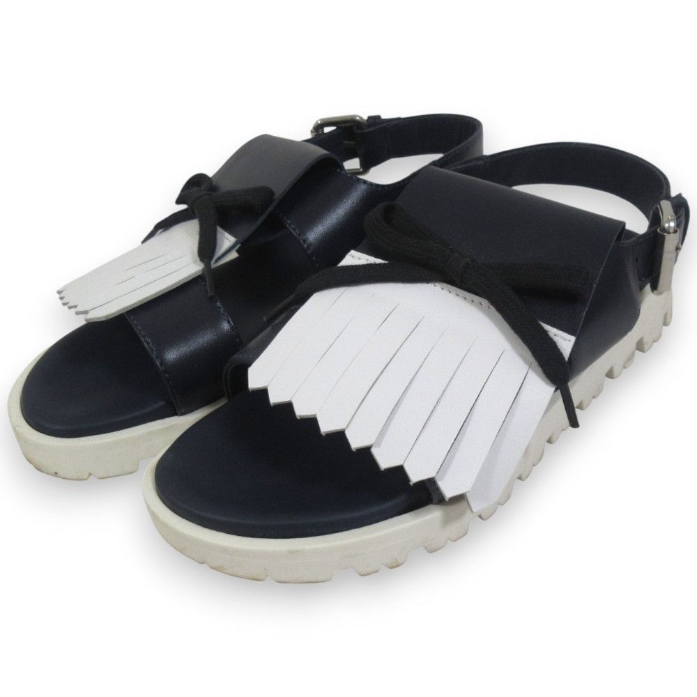 Marni Marni Marni Leather Fringe Ribbon Sandals Leather Shoes DUTY FREE for USA Size ONE SIZE - 1 Thumbnail