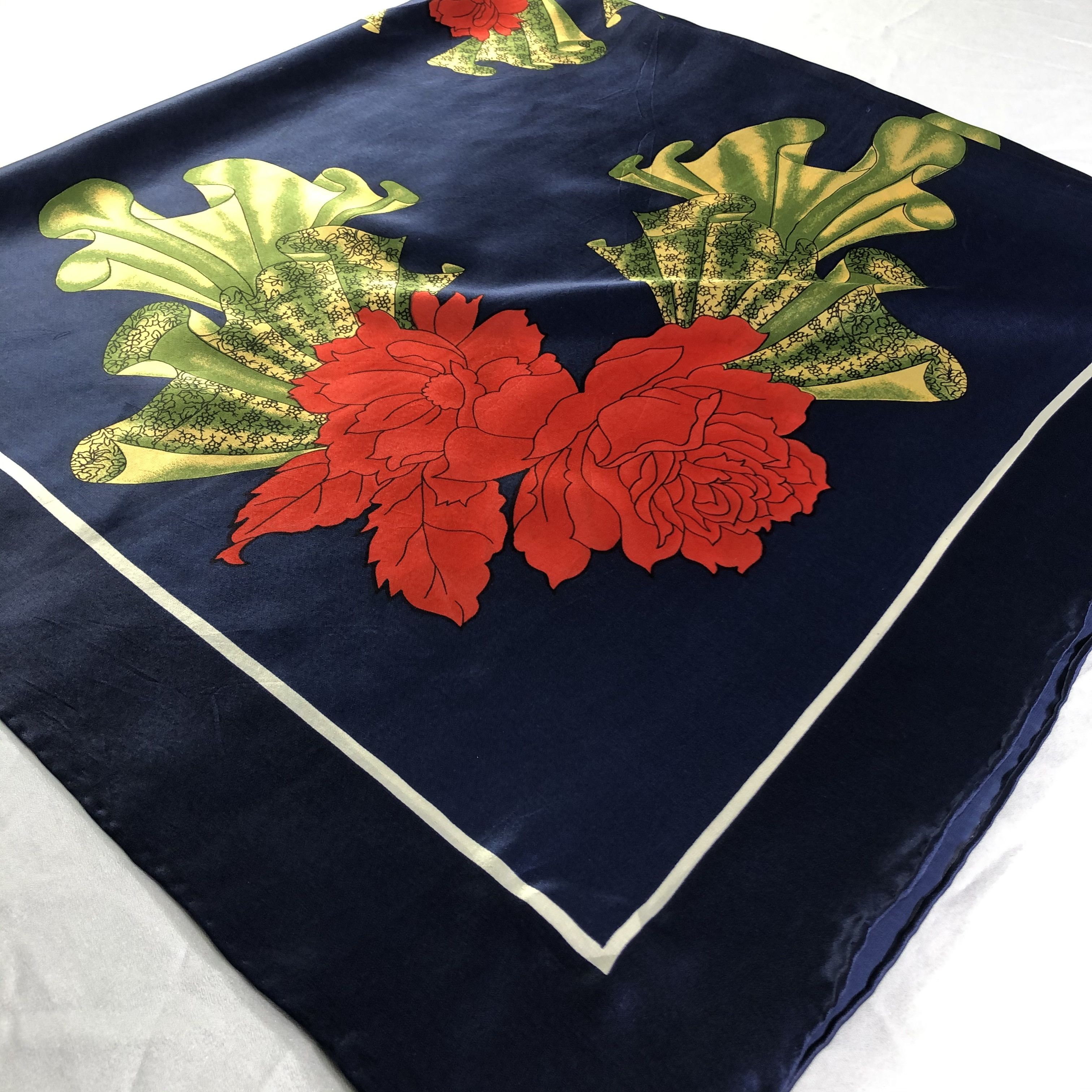 Vintage Vintage Silk Scarf Size ONE SIZE - 3 Thumbnail
