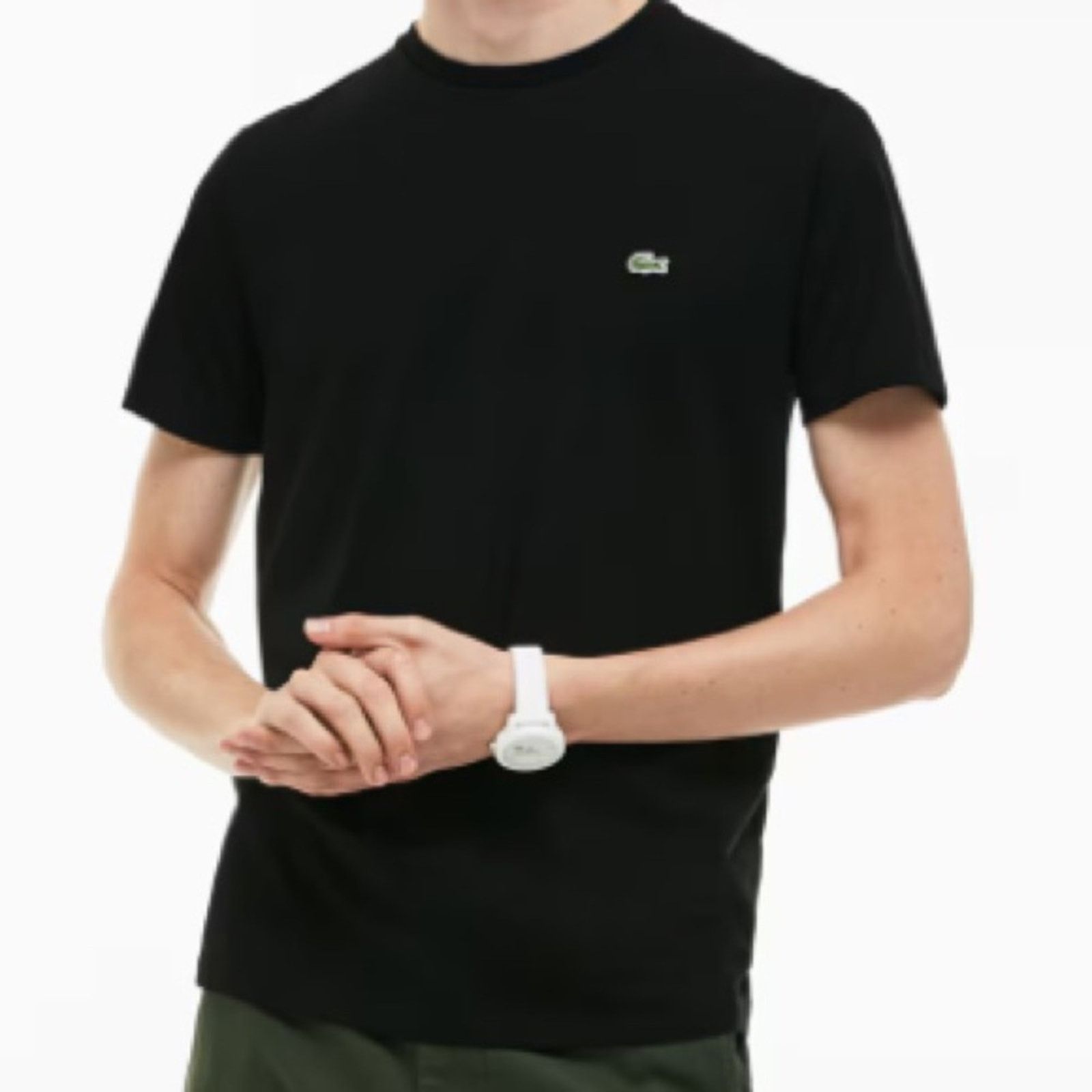 Lacoste Lacoste $60 Black Men's Pima Cotton T-Shirt Small EUC Size US S / EU 44-46 / 1 - 2 Thumbnail