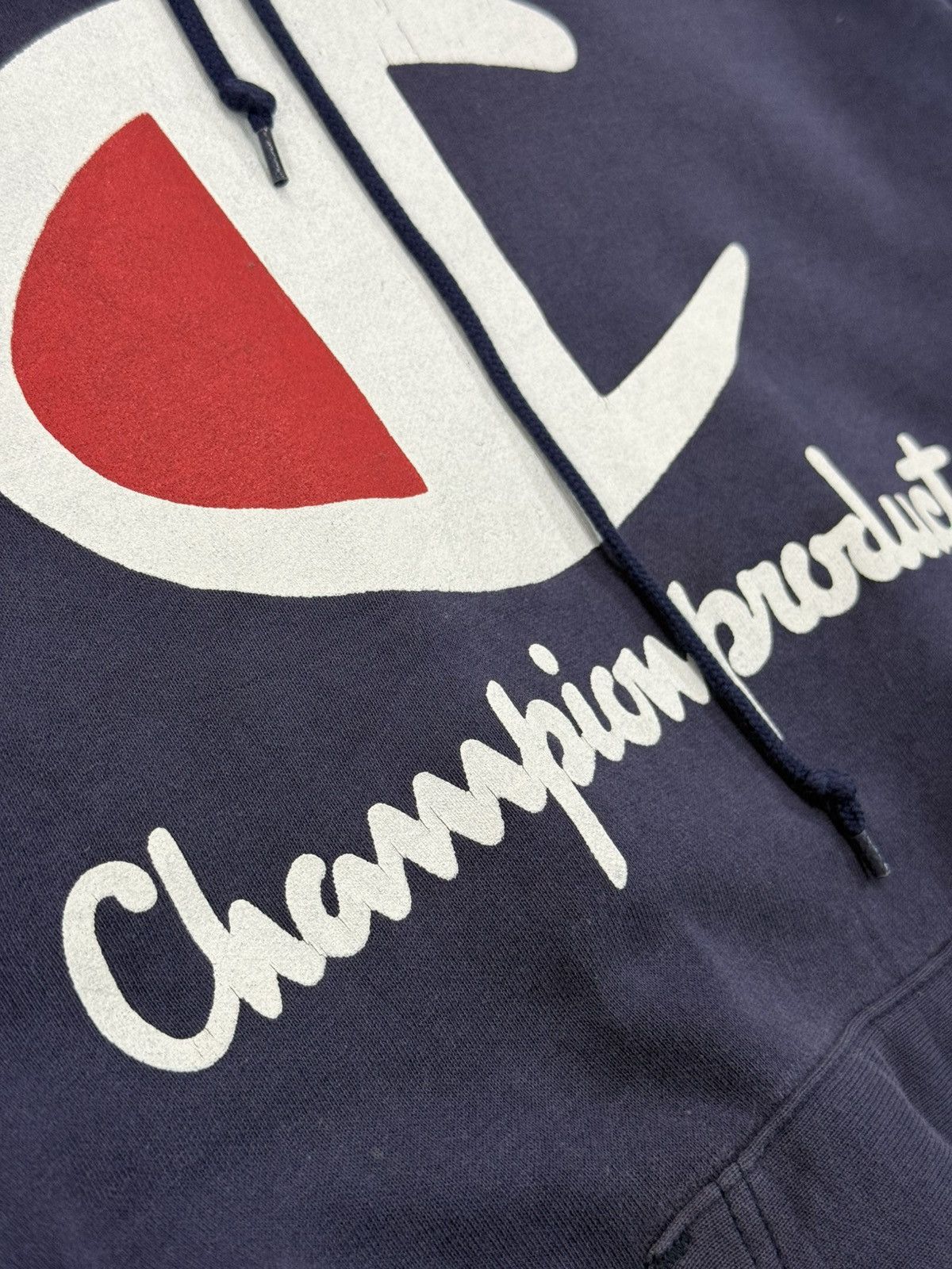Champion 🔥 90's Champion Product USA Nice Faded Big Logo Sweat Hoodie Size US M / EU 48-50 / 2 - 6 Thumbnail