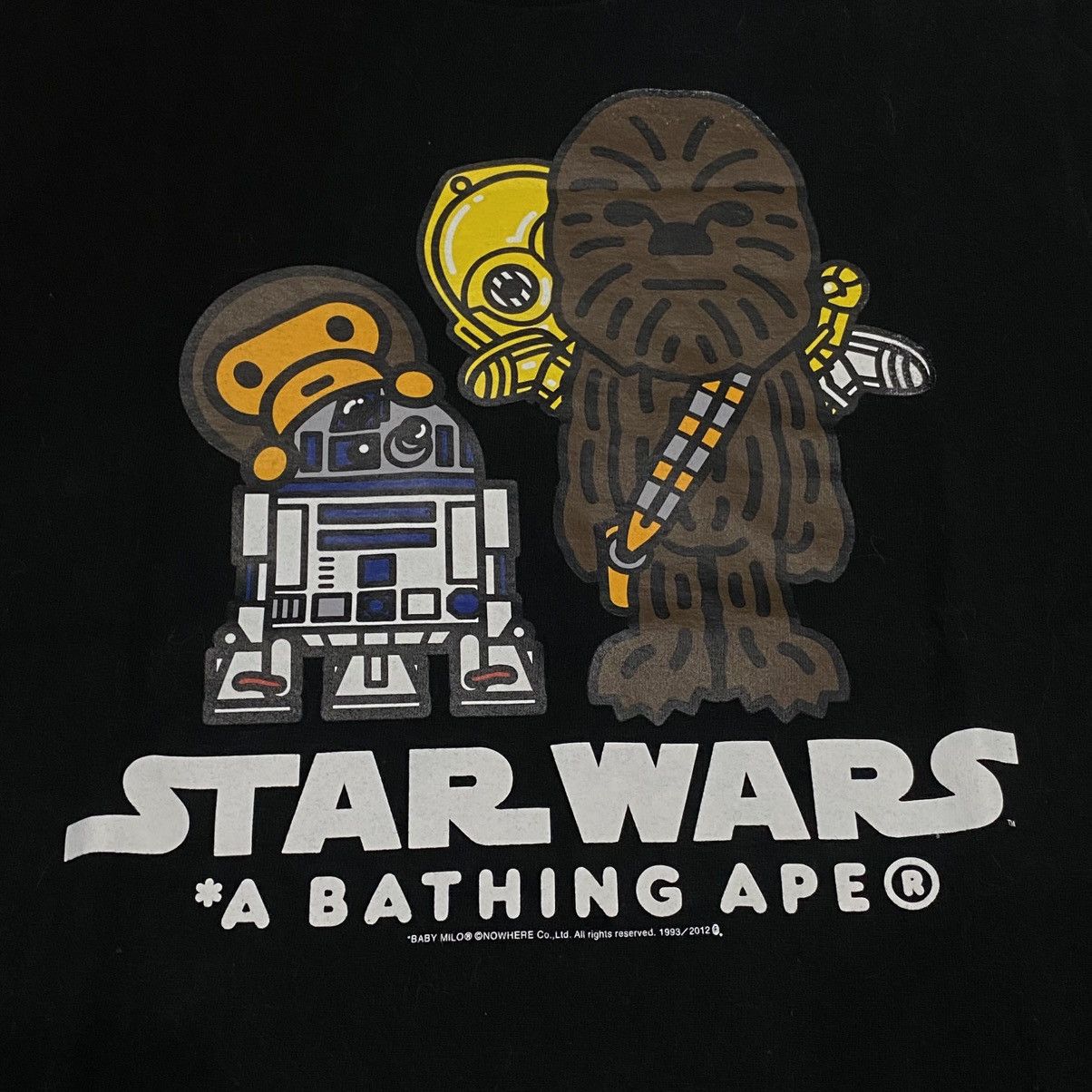 Bape × Star Wars Bape X Star Wars Logo T Shirt Size US S / EU 44-46 / 1 - 7 Thumbnail