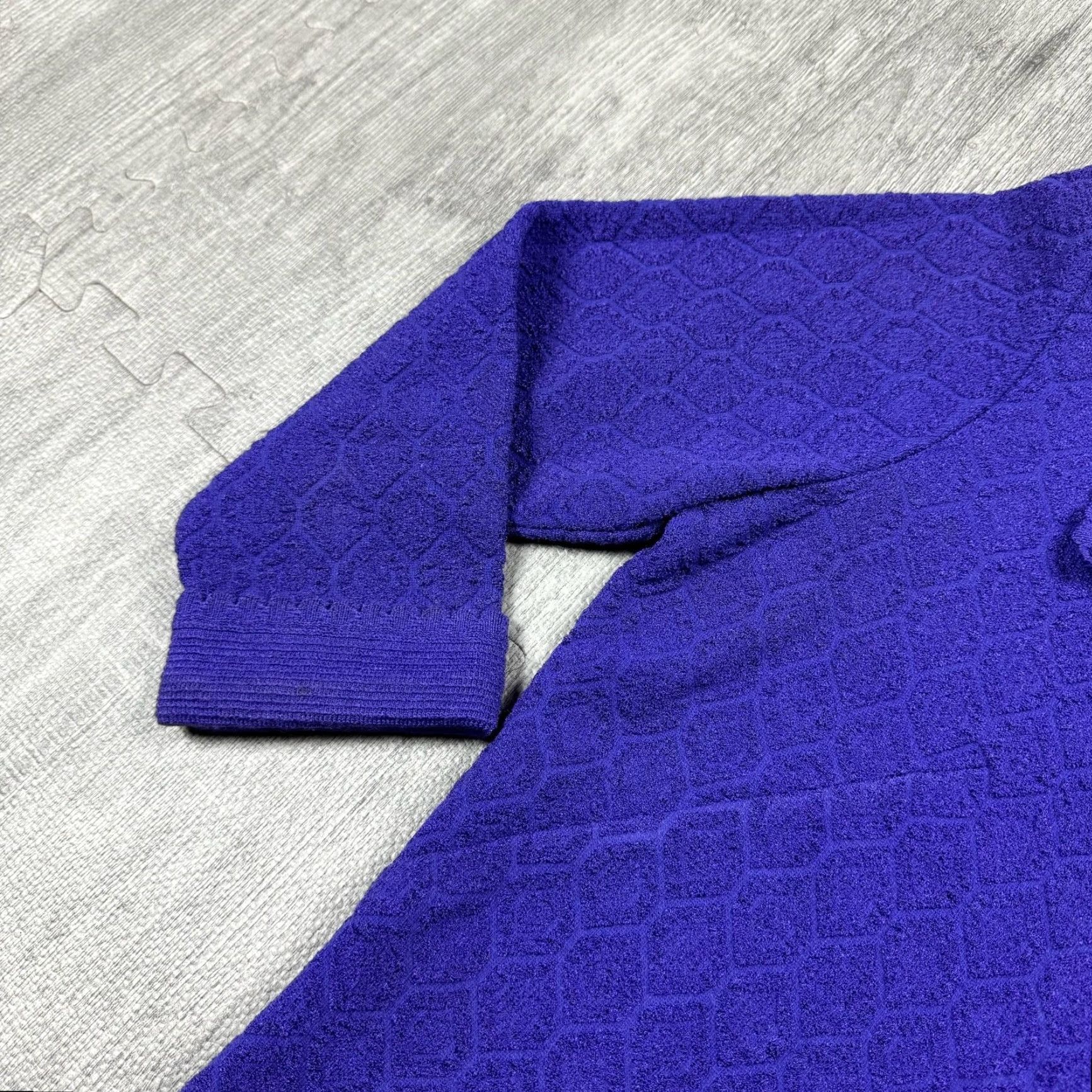 Vintage VINTAGE Glentran Knit Sweater Jacket Purple 1940s M/L Unisex Ethnic/Peasant GLENGARRY SPORTSWEAR Size US M / EU 48-50 / 2 - 4 Thumbnail