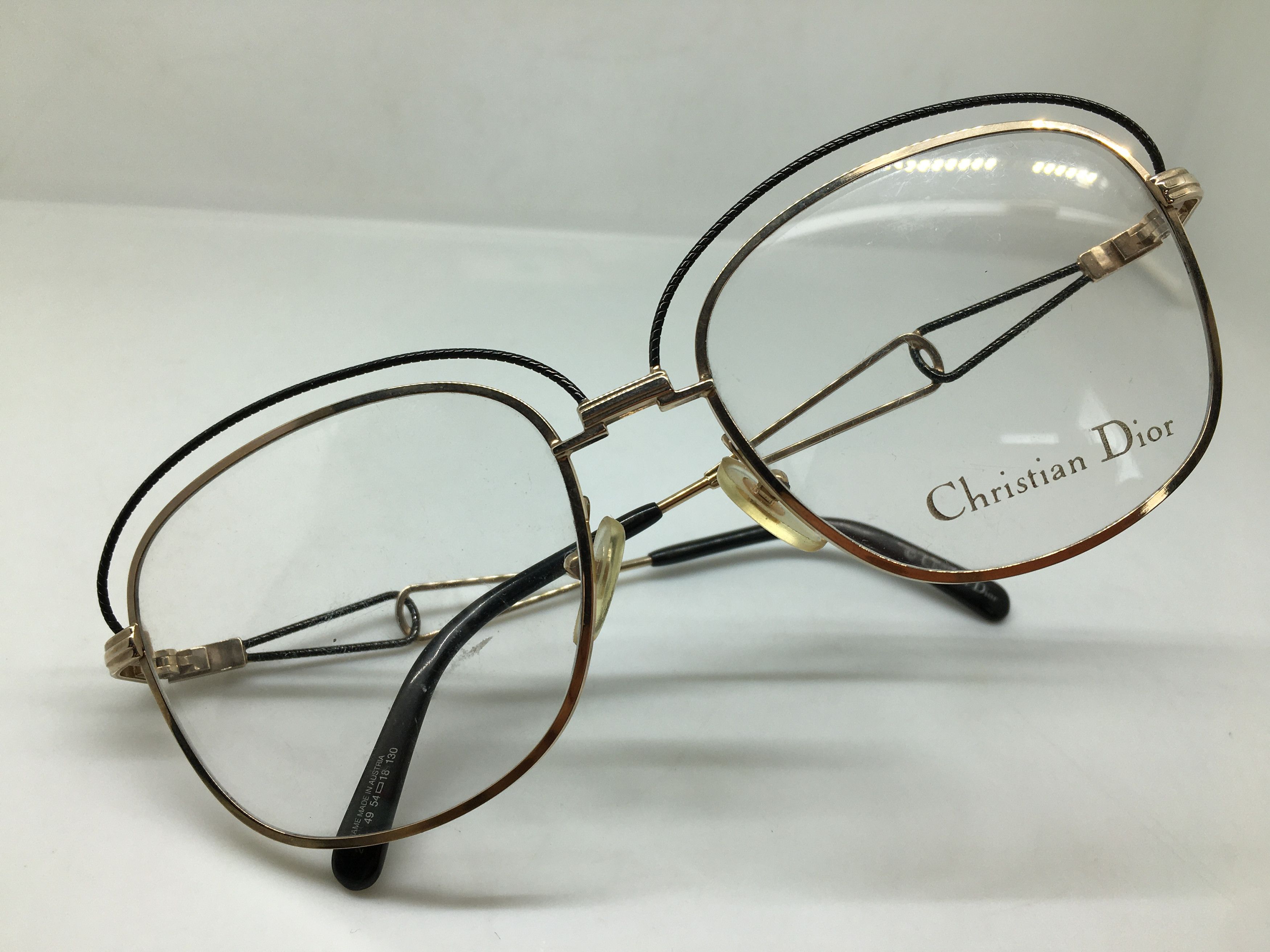 Dior Vintage Christian Dior 2461 Woman Eyeglasses Frame Austria Size ONE SIZE - 5 Thumbnail
