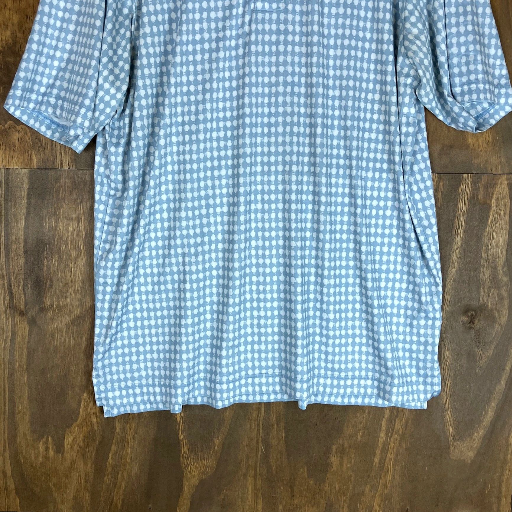 Footjoy FootJoy Polo Shirt Mens Blue White Quail Creek Short Sleeve Athletic Stretch L Size US L / EU 52-54 / 3 - 3 Thumbnail