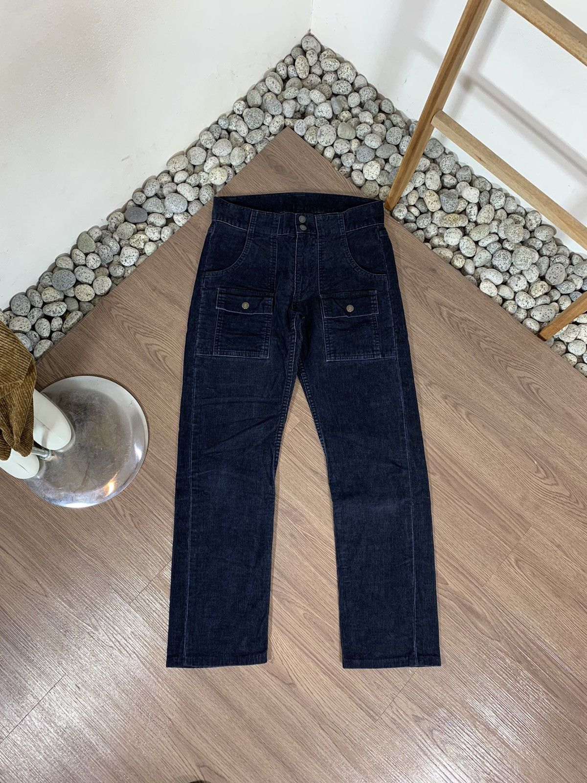 Japanese Brand 🔥Japanese Gowest Yellow Division Military Corduroy Pants Size US 29 - 1 Thumbnail
