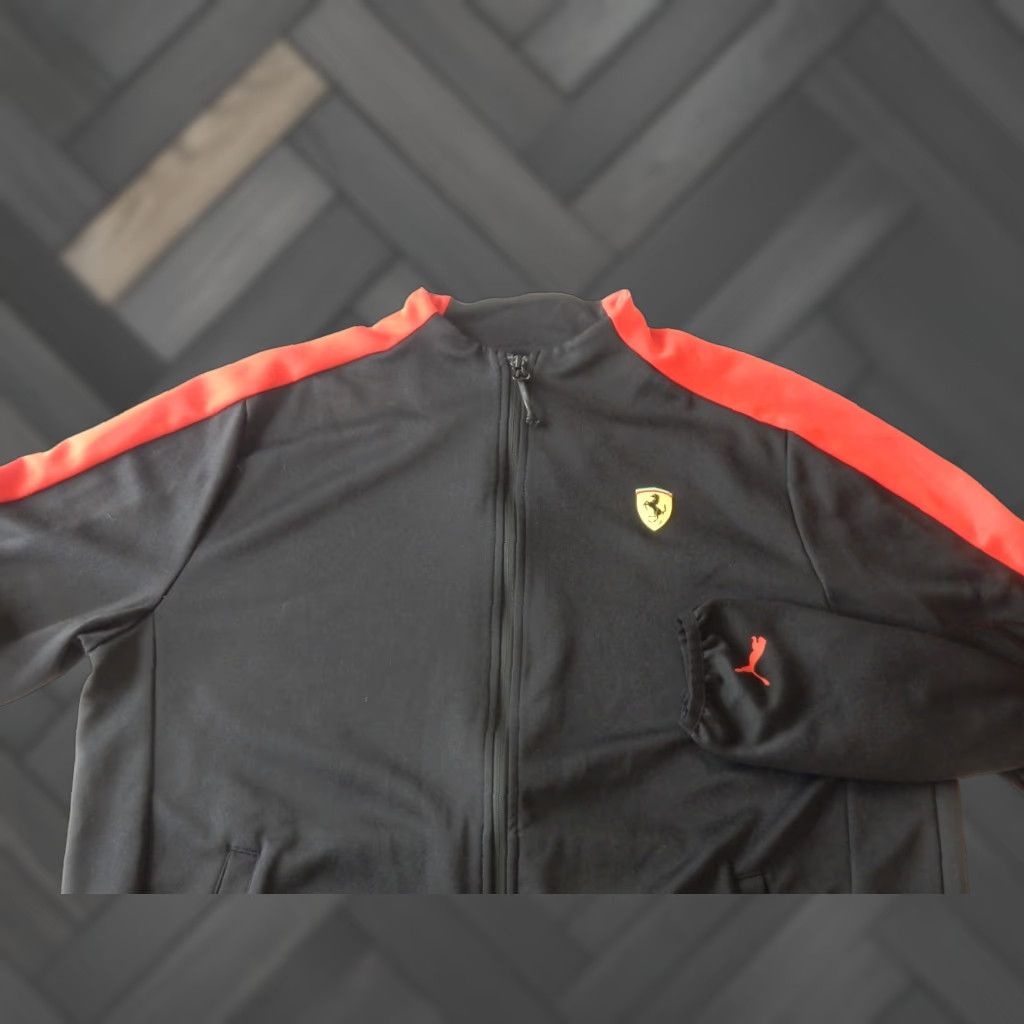 Puma PUMA Jacket Men’s XL Bomber Black - Cotton Outer Shell - 30 Sleeve Length - 24 1/2 Chest - China - Regular Size Size US XL / EU 56 / 4 - 1 Thumbnail