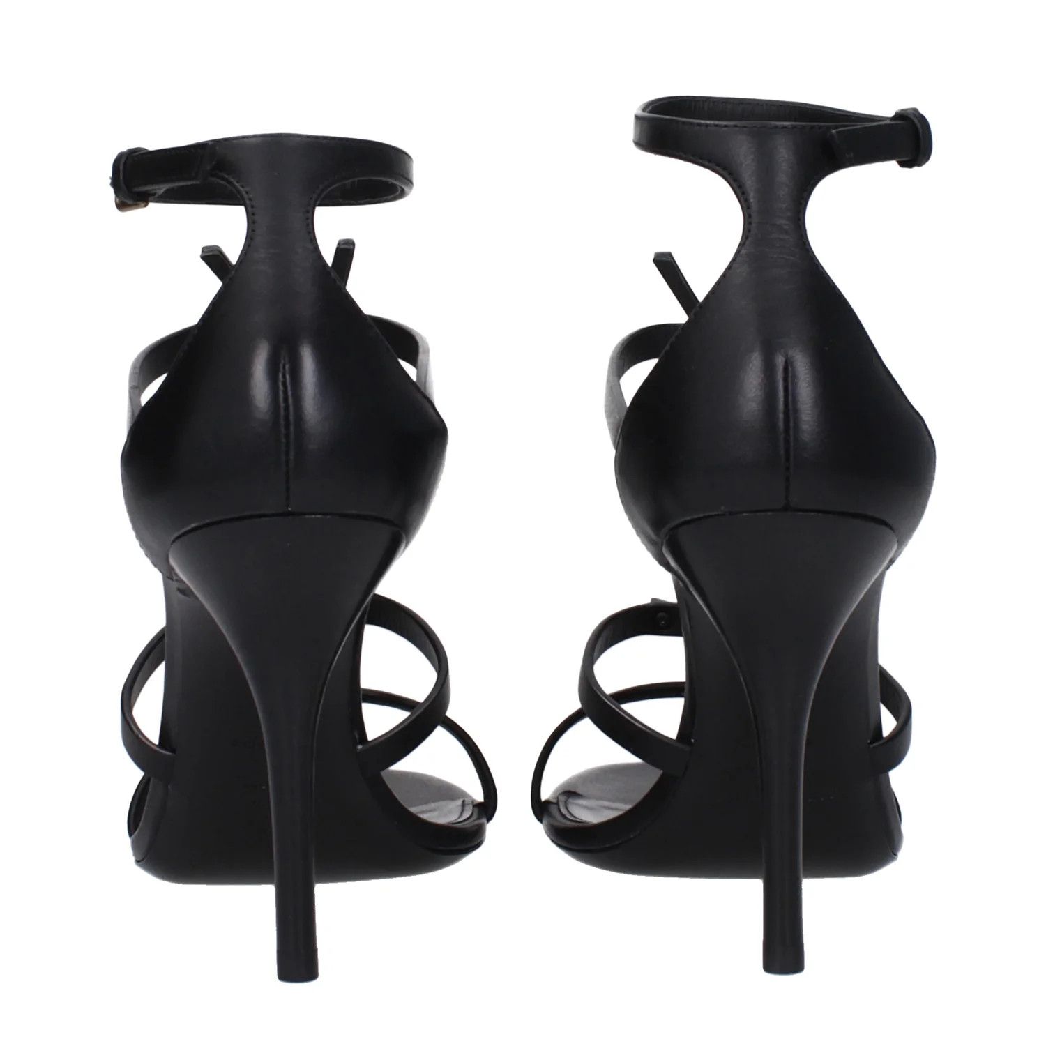 Saint Laurent Paris ob1o1e1124 Leather Sandals in Black Size US 8 / IT 38 - 5 Thumbnail