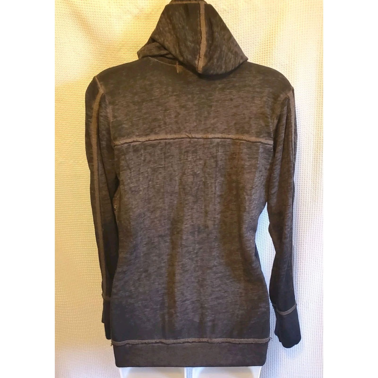 Vintage VINTAGE Cowgirl Legend Hoodie Sz S Black Burnout Full Zip Western Bling Rhinestone Womens Size S / US 4 / IT 40 - 2 Thumbnail