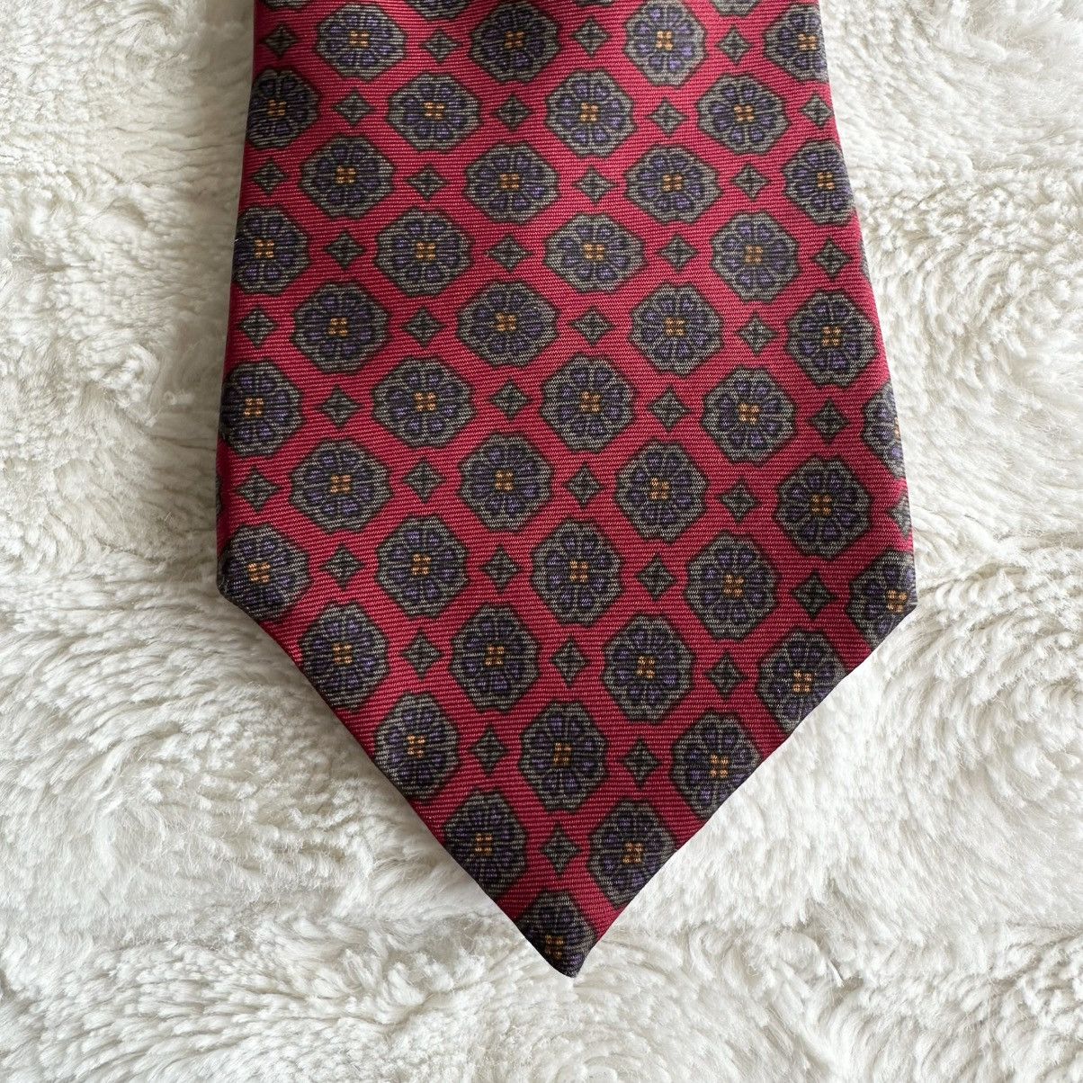 Christian Dior Monsieur Vintage Christian Dior Monsieur Necktie Mens 56” Red Silk Size ONE SIZE - 2 Thumbnail