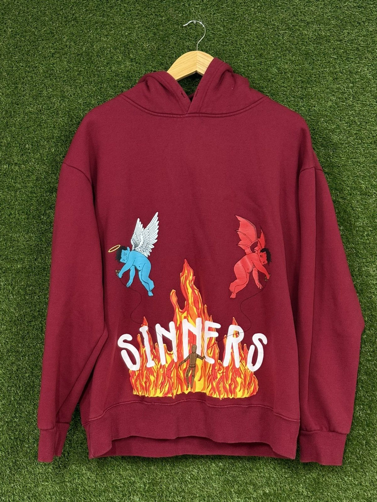Other Sinner Oversized Red Devil Hell Angel Heaven Puppet Hoodie Size US XXL / EU 58 / 5 - 1 Thumbnail