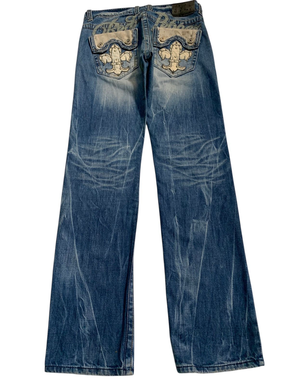 Tornado Mart RED PEPPER PUNK FADED & RUSTY JAPANESE DISTRESSED DENIM Size US 34 / EU 50 - 5 Thumbnail