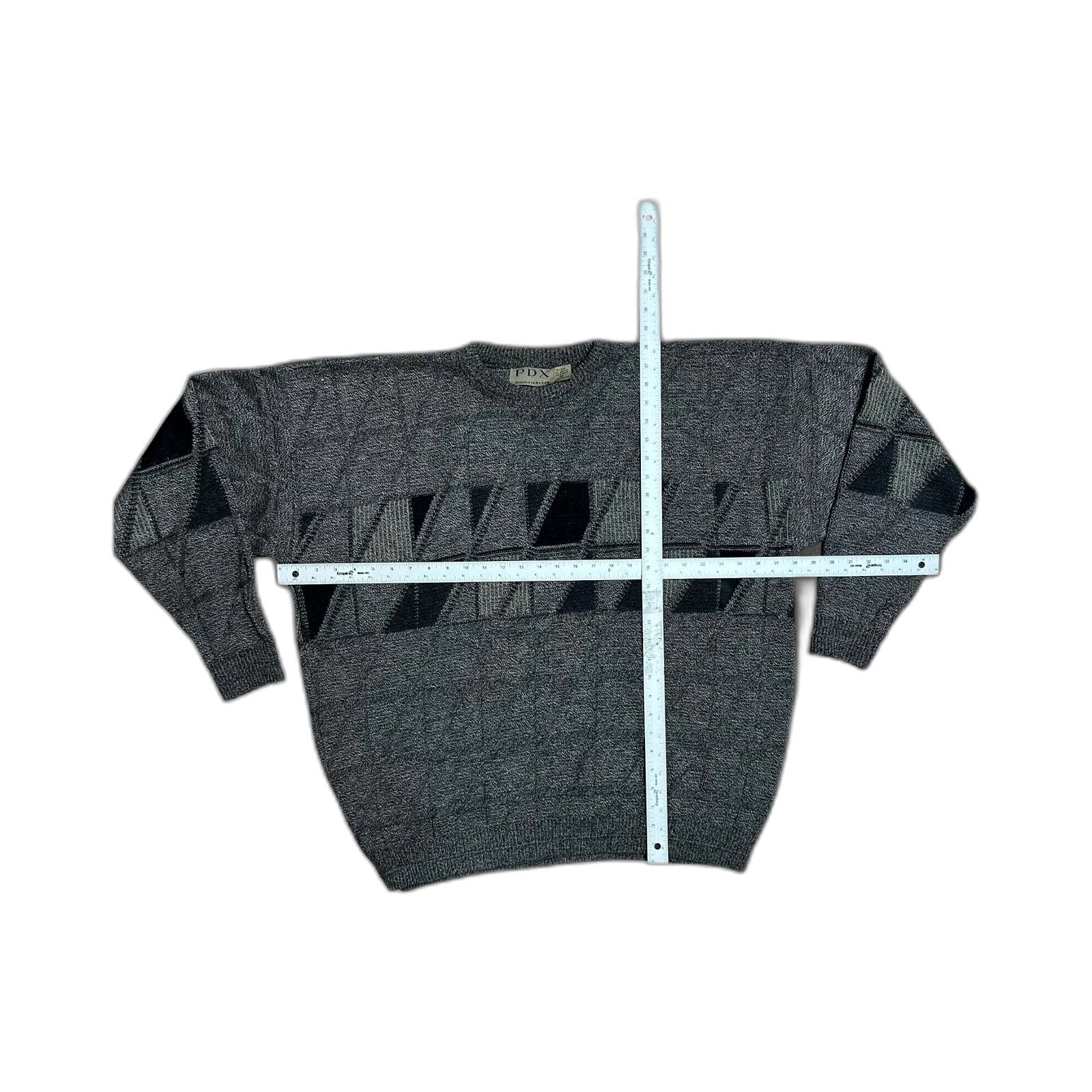 Jantzen Vintage pdx Jantzen Sweater Pullover Acrylic Geometric Strip Size US XXL / EU 58 / 5 - 3 Thumbnail