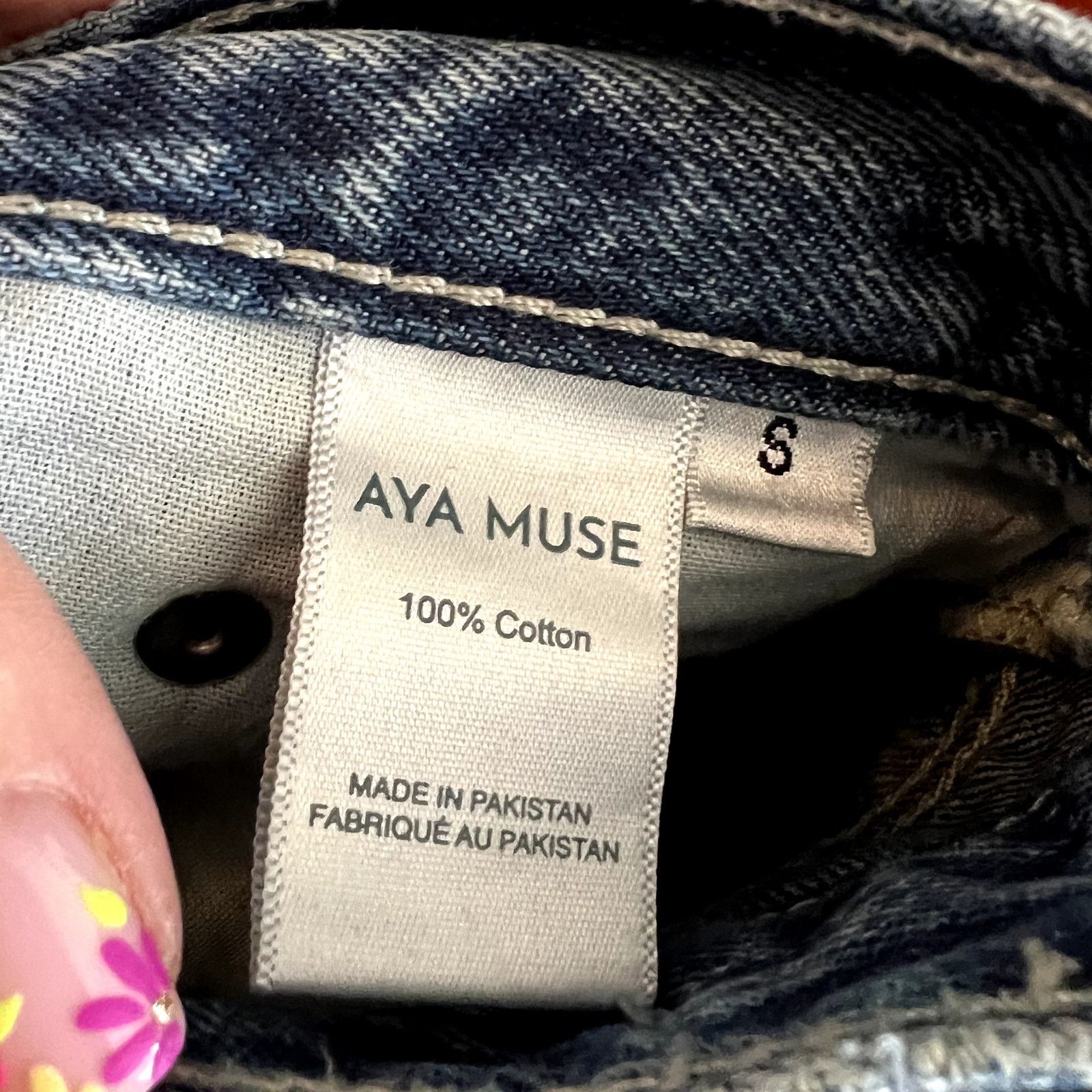AYA MUSE Aya Muse Baggy Jeans size Small Blue Cotton Size 26" / US 2 / IT 38 - 7 Thumbnail