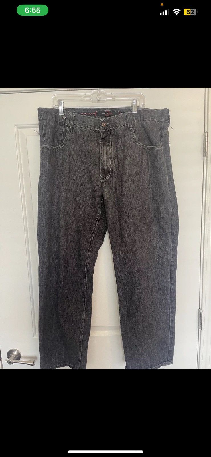 Southpole × Vintage VTG Southpole Jeans Pants Mens Size 42 Black Denim Size US 42 / EU 58 - 1 Thumbnail