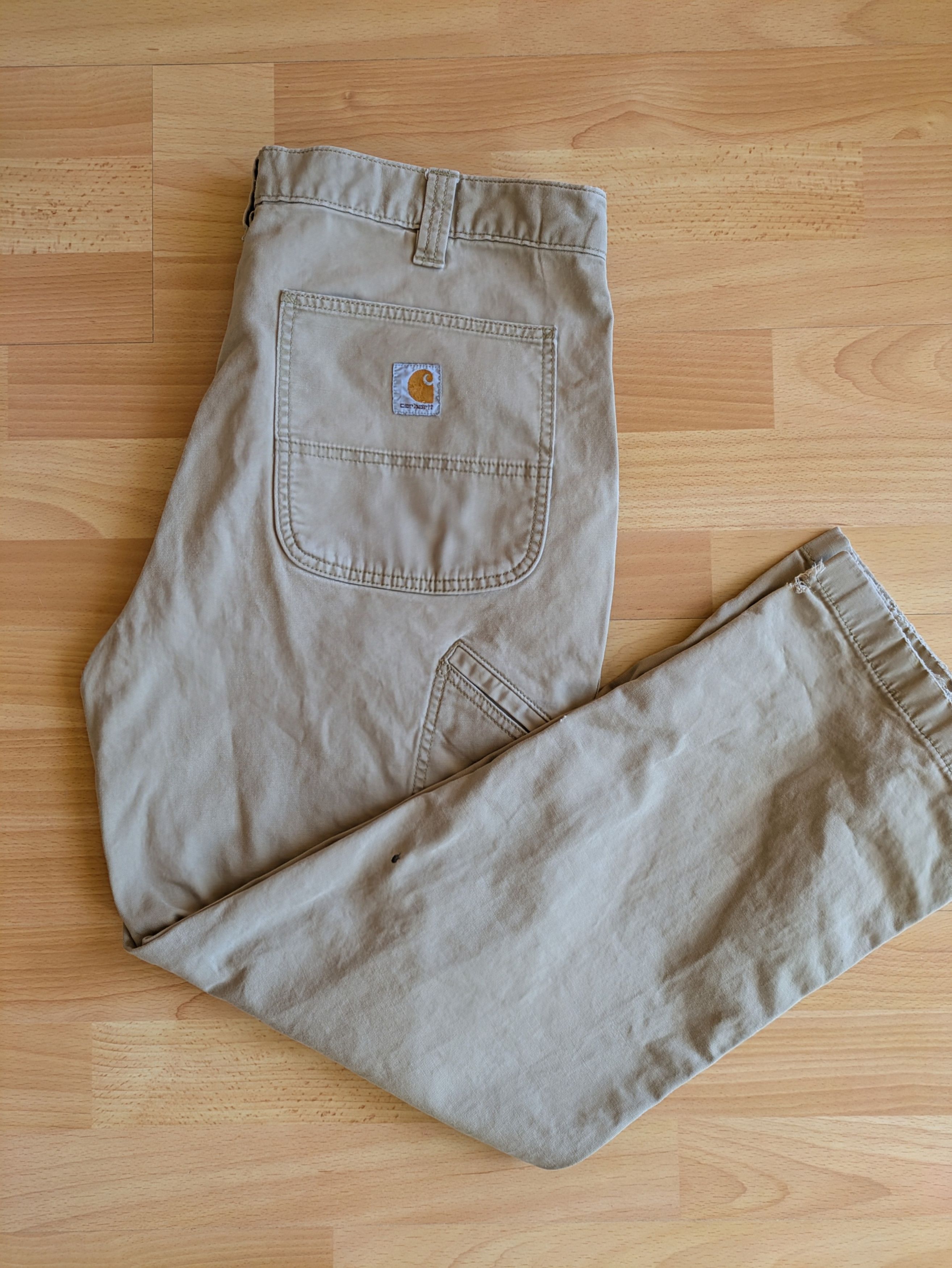 Carhartt Carhartt Beige Canvas Work Pants Vintage Utility Fit Size US 30 / EU 46 - 1 Thumbnail