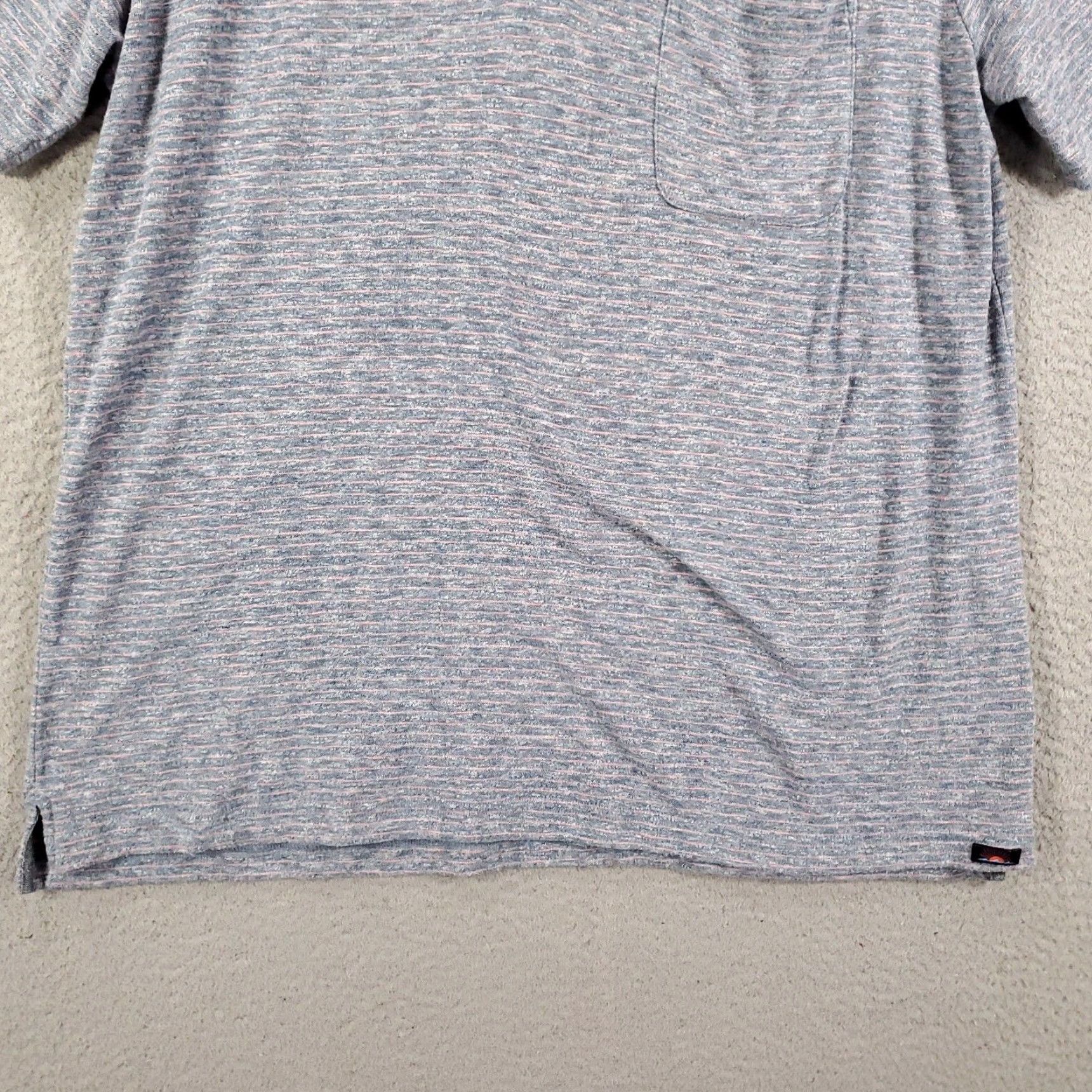 Faherty Faherty Shirt Mens XL Gray Polo Multicolor Pinstripes Short Sleeve Heathered Size US XL / EU 56 / 4 - 3 Thumbnail