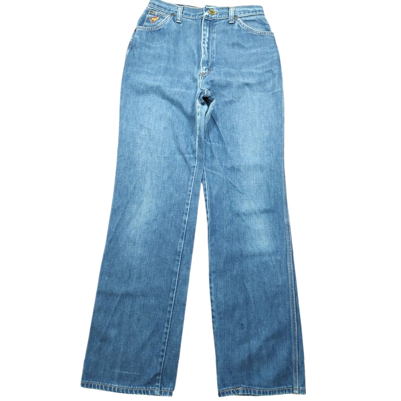 Wrangler VINTAGE Wrangler Jeans No Fault Denim Tag 12 (26x33) Mom High Rise USA Talon Blue 90s Western Cowboys Rodeo Mens Womens Boys Girls? Size 34" / US 12 / IT 48 - 2 Thumbnail