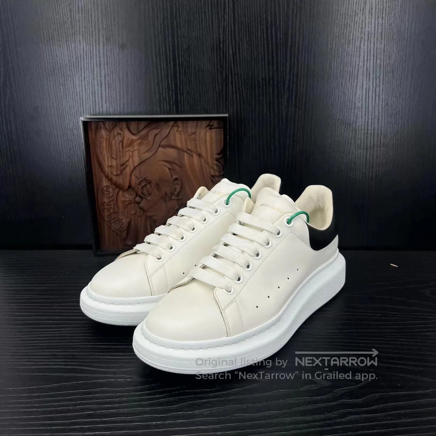 Alexander McQueen White Low-Top Sneakers Size 11. Size US 11 / EU 44 - 1 Thumbnail
