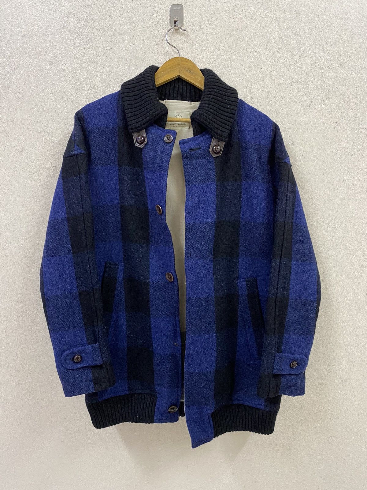 BEAUTY&YOUTH Beauty & Youth United Arrows Wool Plaid Jacket Size US L / EU 52-54 / 3 - 1 Thumbnail
