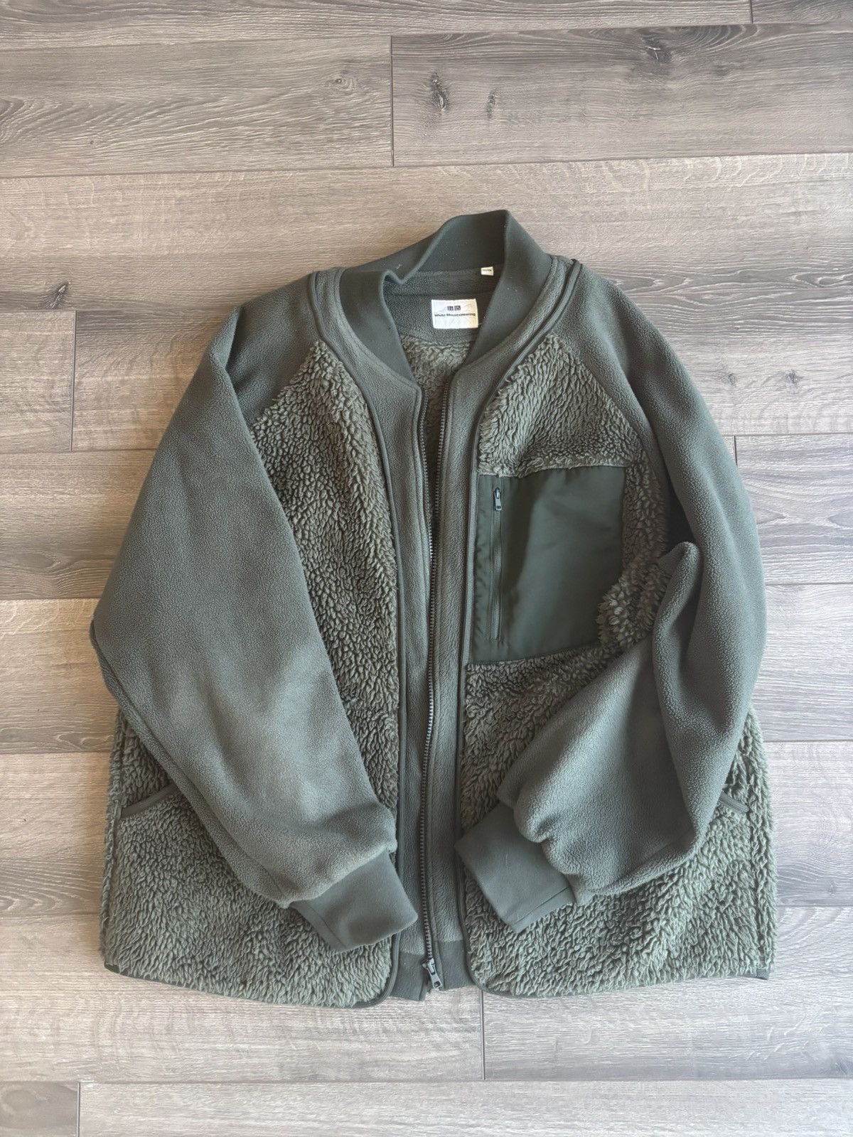 Uniqlo × White Mountaineering Uniqlo x White Mountaineering Fleece Long Sleeve Zip Size US XL / EU 56 / 4 - 1 Thumbnail