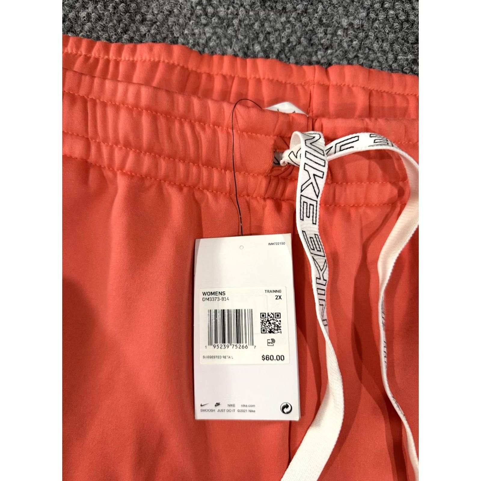 Nike Nike Therma-FIT Pants Womens 2X Orange Fleece Lined Track Joggers Athletic Pants Size 40" / US 18 - 4 Thumbnail