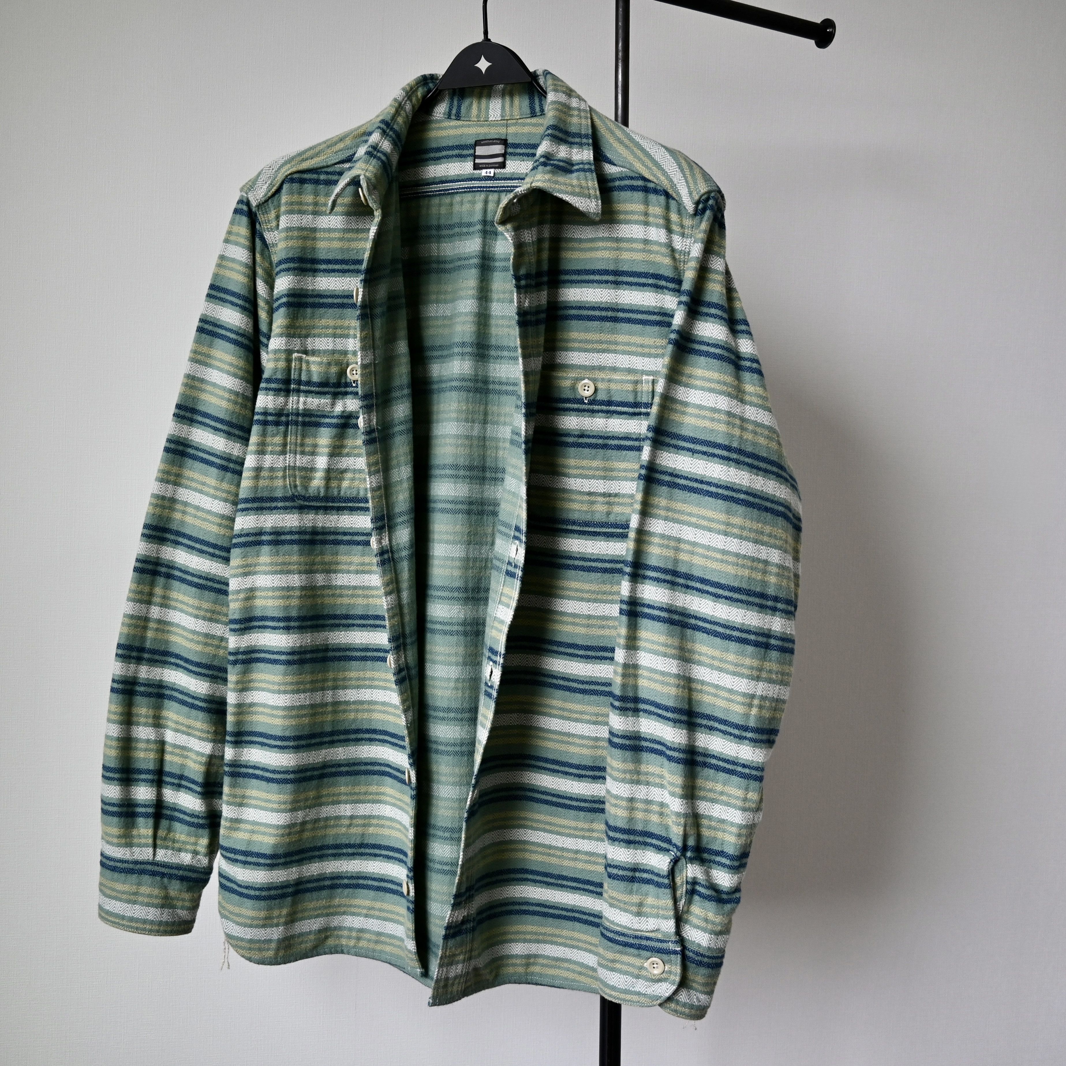 Momotaro Jeans MOMOTARO JEANS heavyweight flannel shirt, 44, made in Japan Size US L / EU 52-54 / 3 - 20 Thumbnail